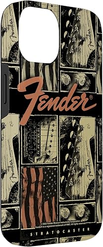 Miniatura 6 de Funda vintage para iPhone 13 Pro Fender Stratocaster Americana con collage envejecido