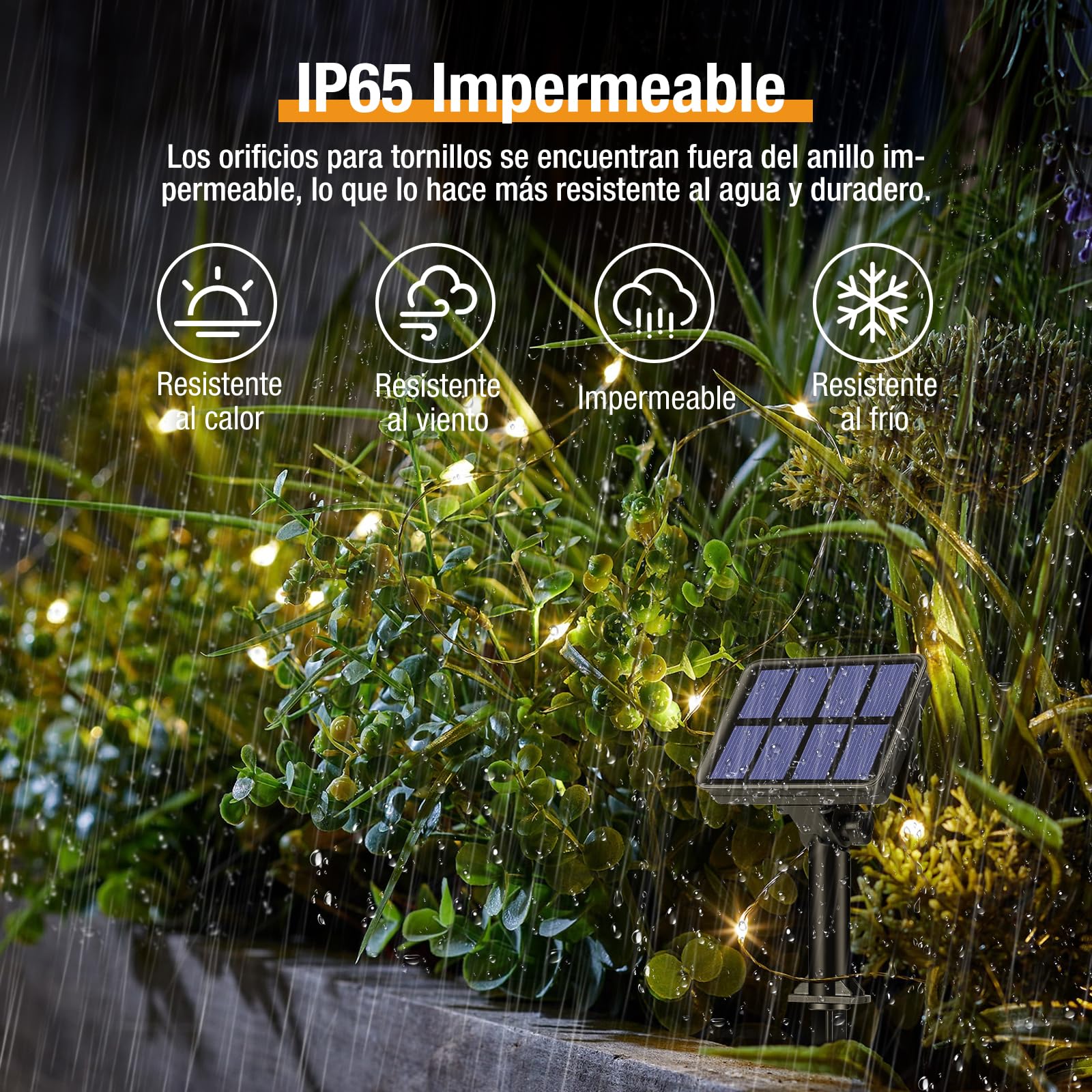 btfarm 2 Paquete Guirnaldas Luces Exterior Solar, Totalmente 30M 300 LED, 8 Modos Cadena de Luces Decoracion para Terraza, Fiestas, Bodas, Patio, Jardines (Blanco Calido)