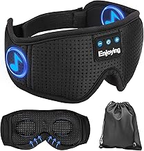 Bluetooth Sleep Mask, Bluetooth Sleep Mask, Wireless Music, Sleep Headset, Gifts for Men and Women, for Side Sleepers/Travel
