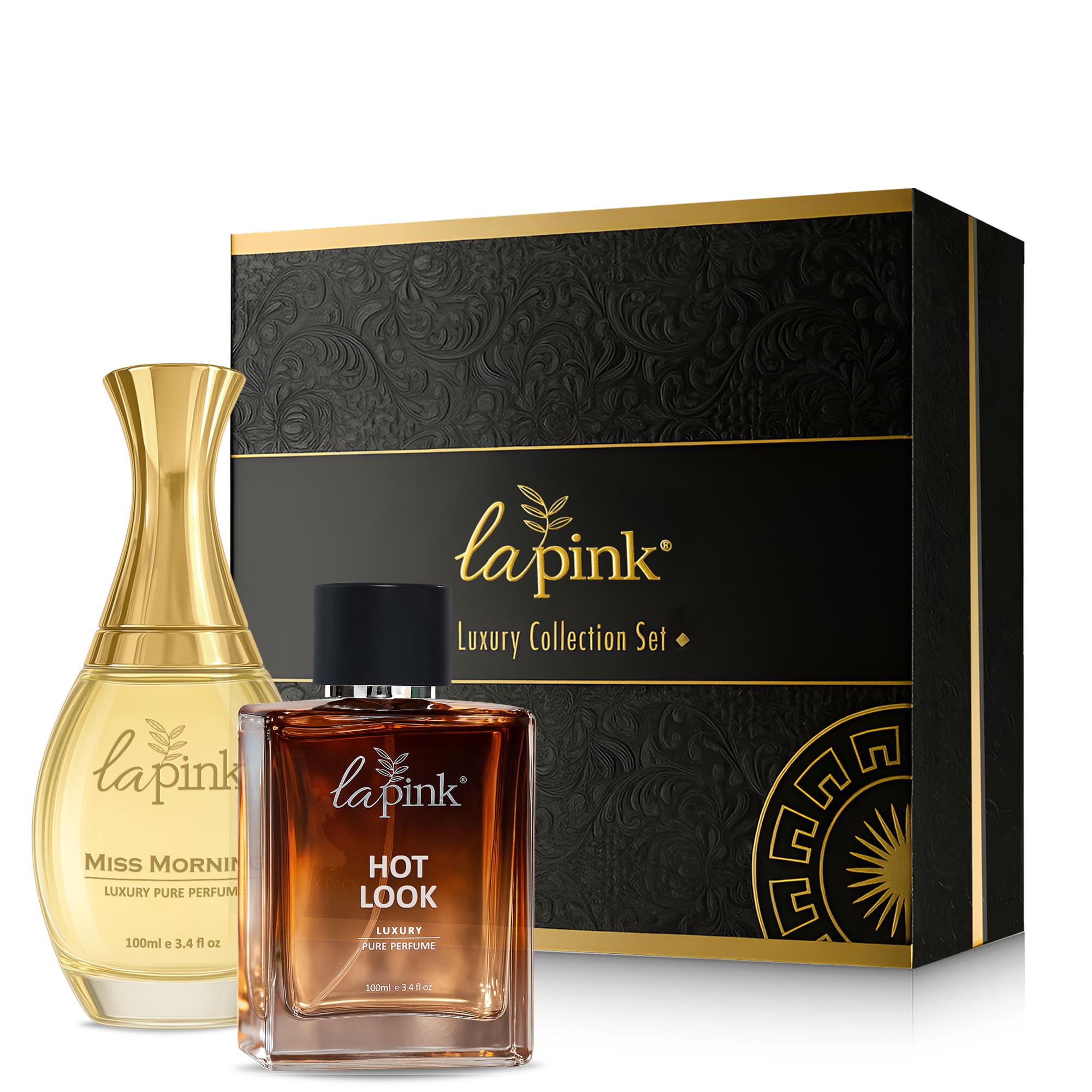 La Pink Miss Morning & Hot Look Pure Perfume Gift Set | Premium Fragrance Gift for Him & Her | Luxury Long Lasting Scent with Spicy & Citrus Notes | Ideal Gift for Special Occasions | 100ml each-picture-27