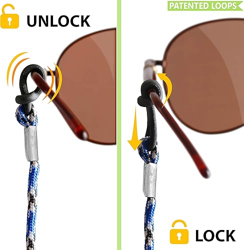 Miniatura 2 de Cordón para lentes Cadena para gafas para hombres y mujeres Soporte para cordón para gafas alrededor del cuello Correas deportivas para gafas de