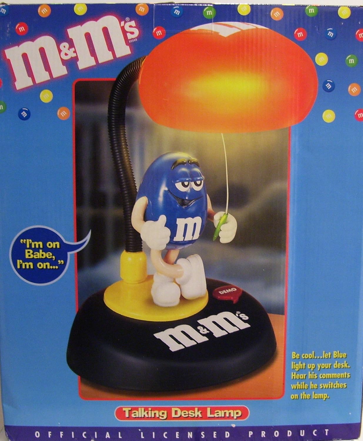 M&M's Talking Desk Lamp - Blue M&M - Amazon.com