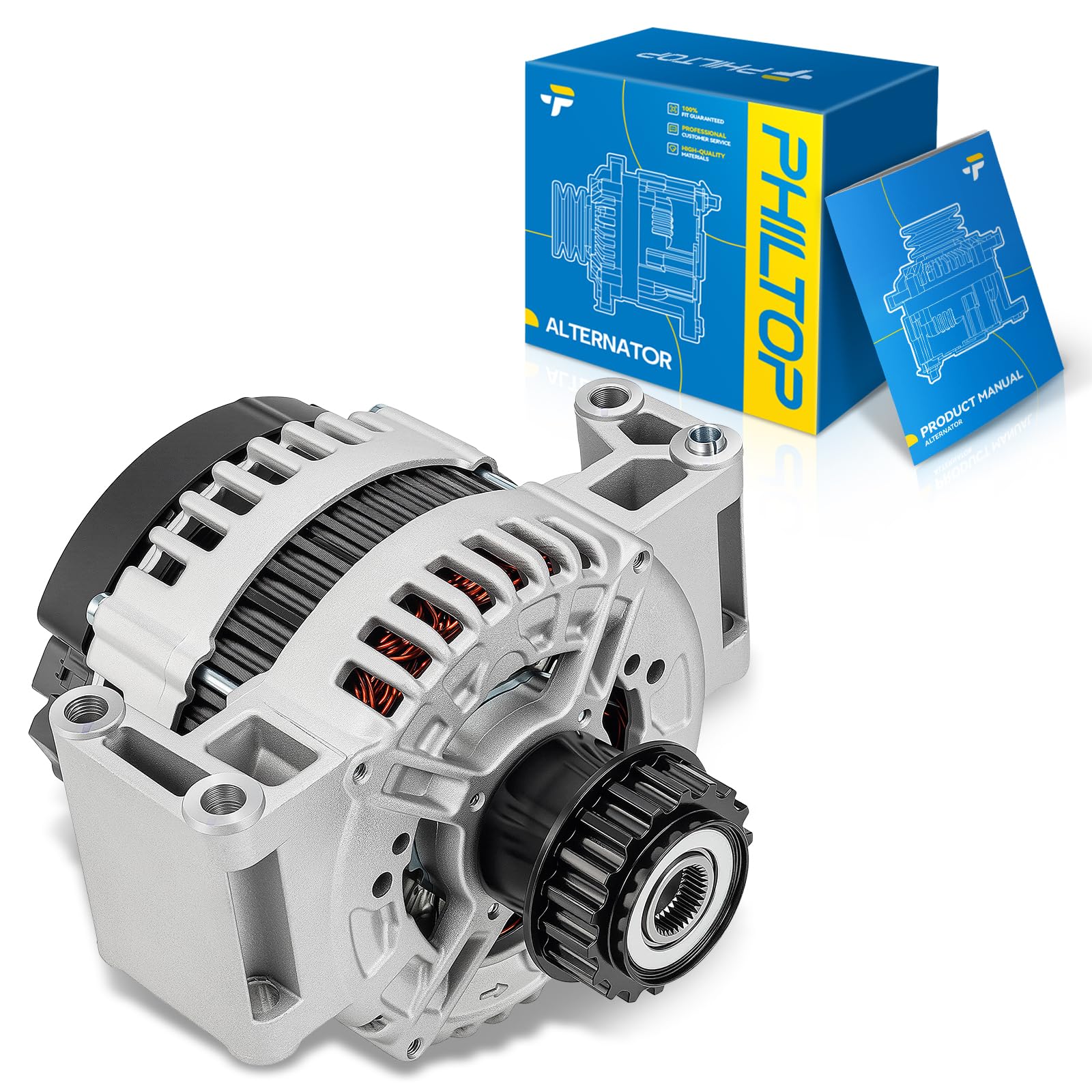 PHILTOP Alternator for 2010-2016 for Volvo XC60 3.0/3.2L,11346N,180Amp