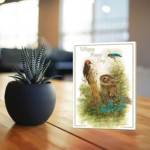 Miniatura 6 de 24 tarjetas de cumpleaños con la versión King James Scripture, Religious Blessings en caja surtido con sobres