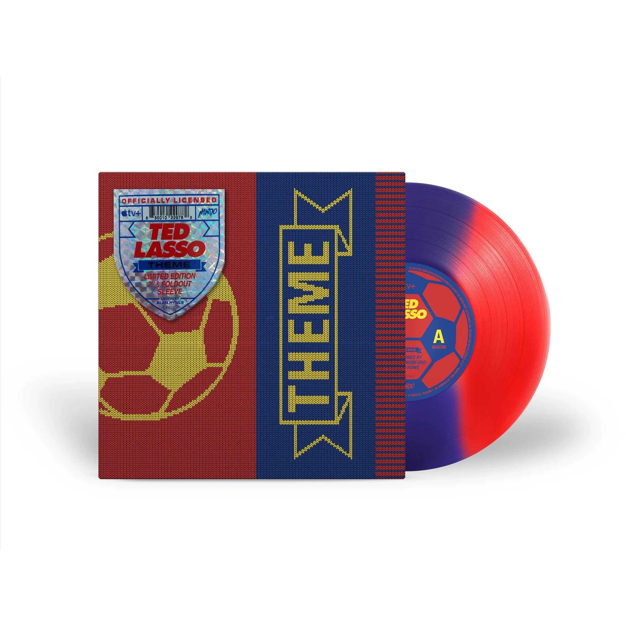 The Ted Lasso Theme Soundtrack to 2500 Copies Tri-Stripe Red and Blue