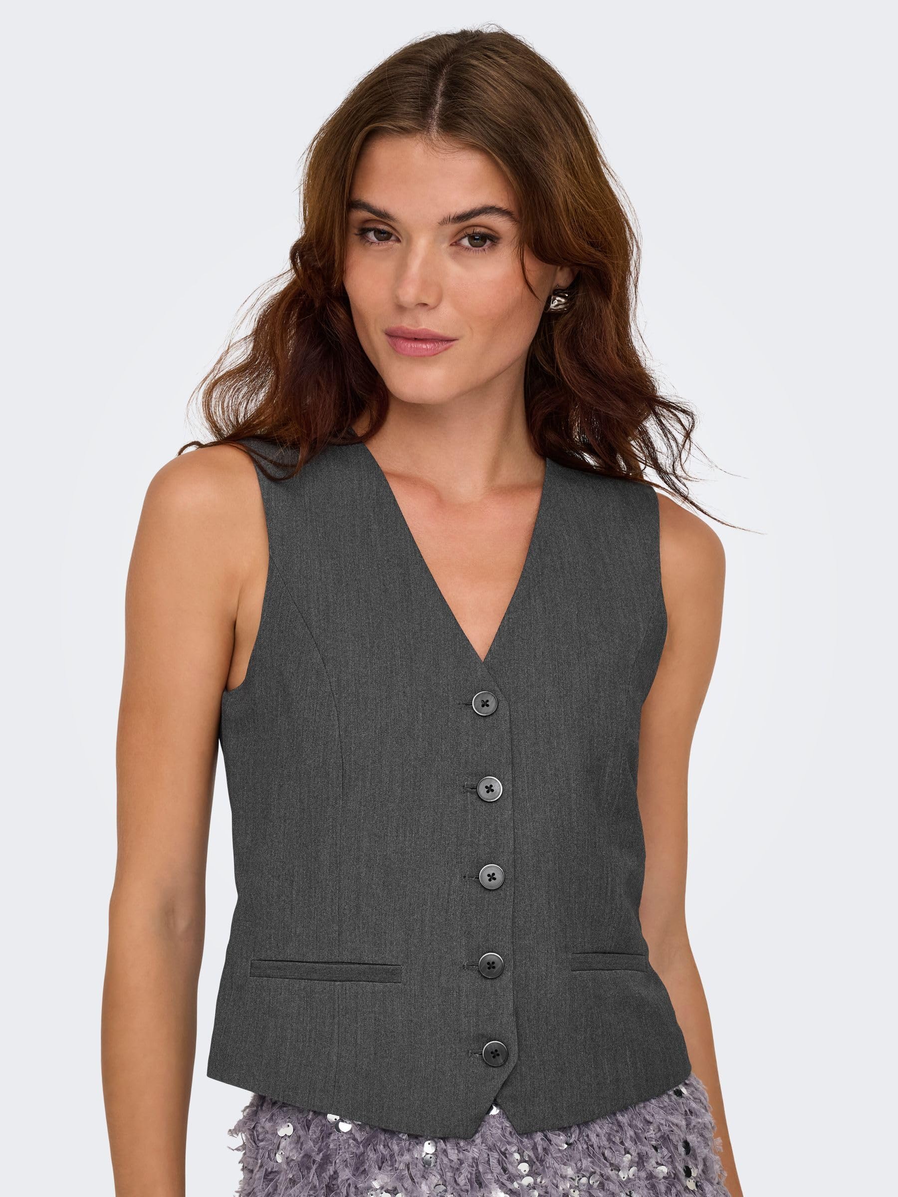 ONLY Onliris-Hattie Waistcoat TLR para Mujer
