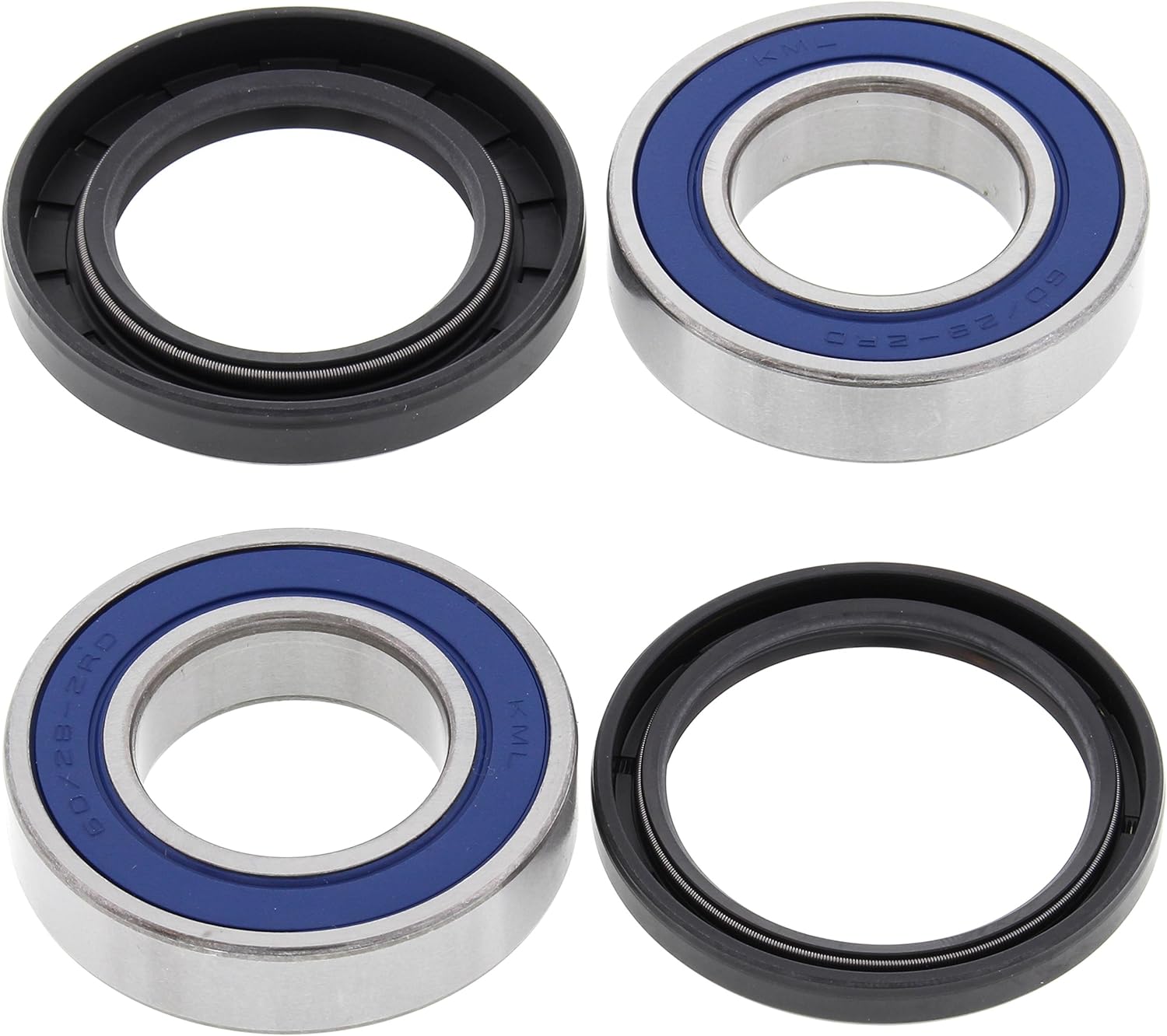 BossBearing Front Wheel Bearings and Seals Kit for Honda TRX350 1986