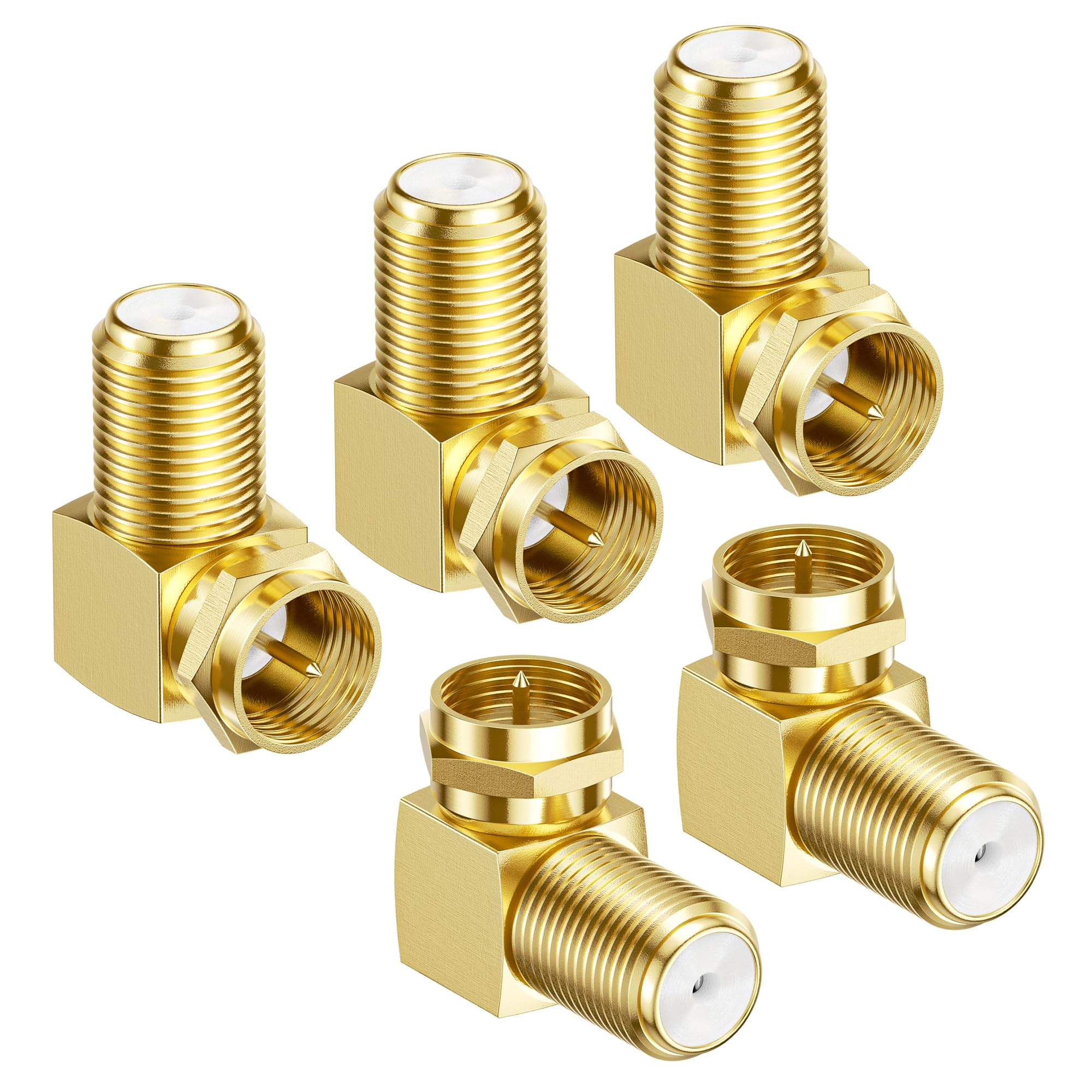 Amazon.com: Cable Matters 5-Pack Gold-Plated F-Type Right Angle