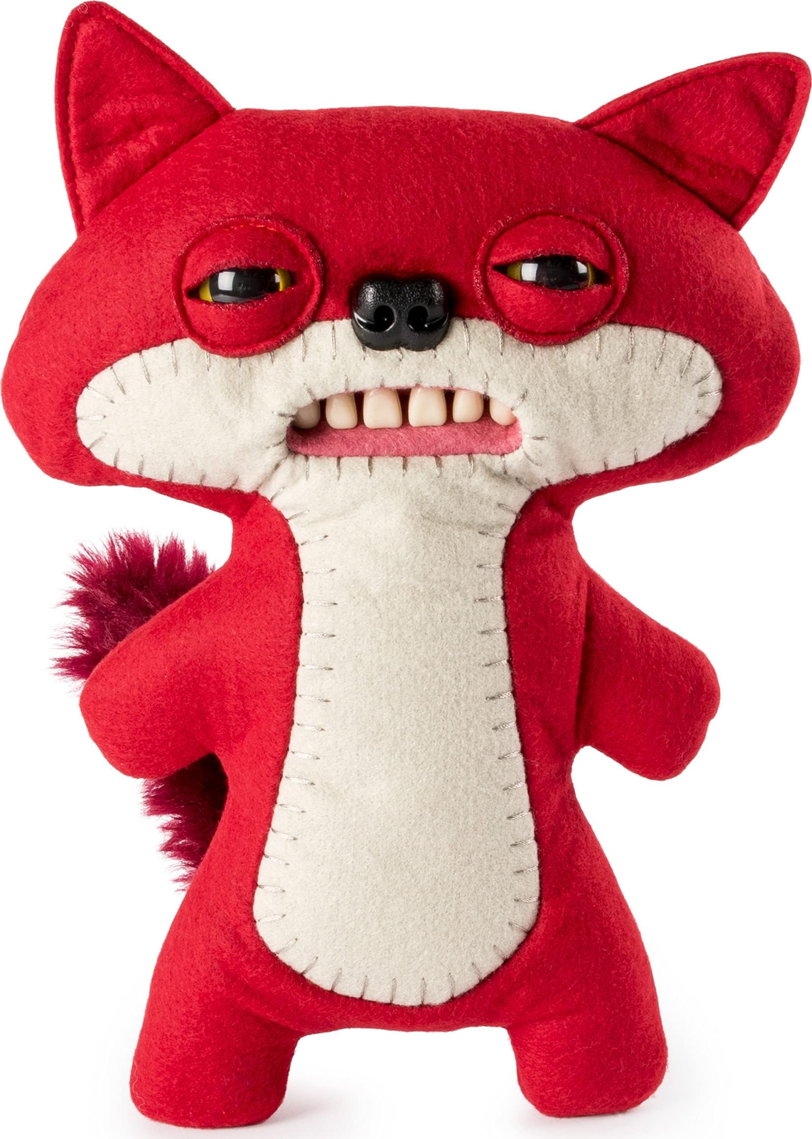 Fuggler – Funny Ugly Monster, 9” Suspicious Fox (Red) Plush Creature with Teeth, for Ages 4 & Up