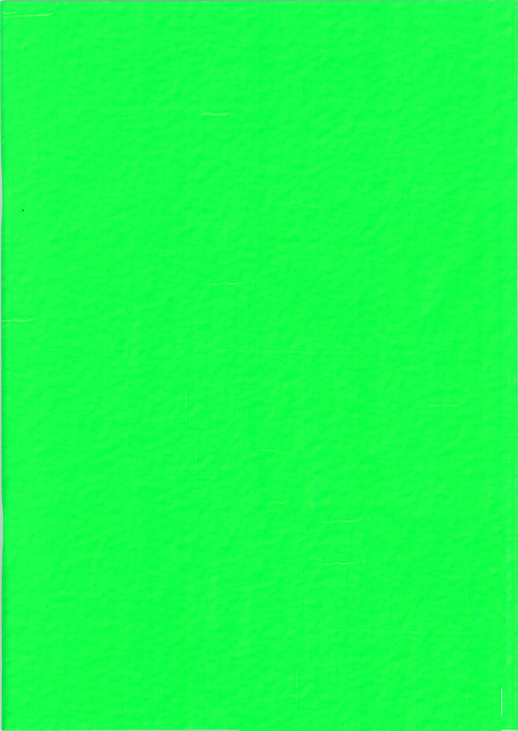 West Design, A3 Sketchbook, 140gsm, 40 White Pages, Stapled Laminated Neon Green Cover, Crisp, Acid Free Plain, Blank Paper