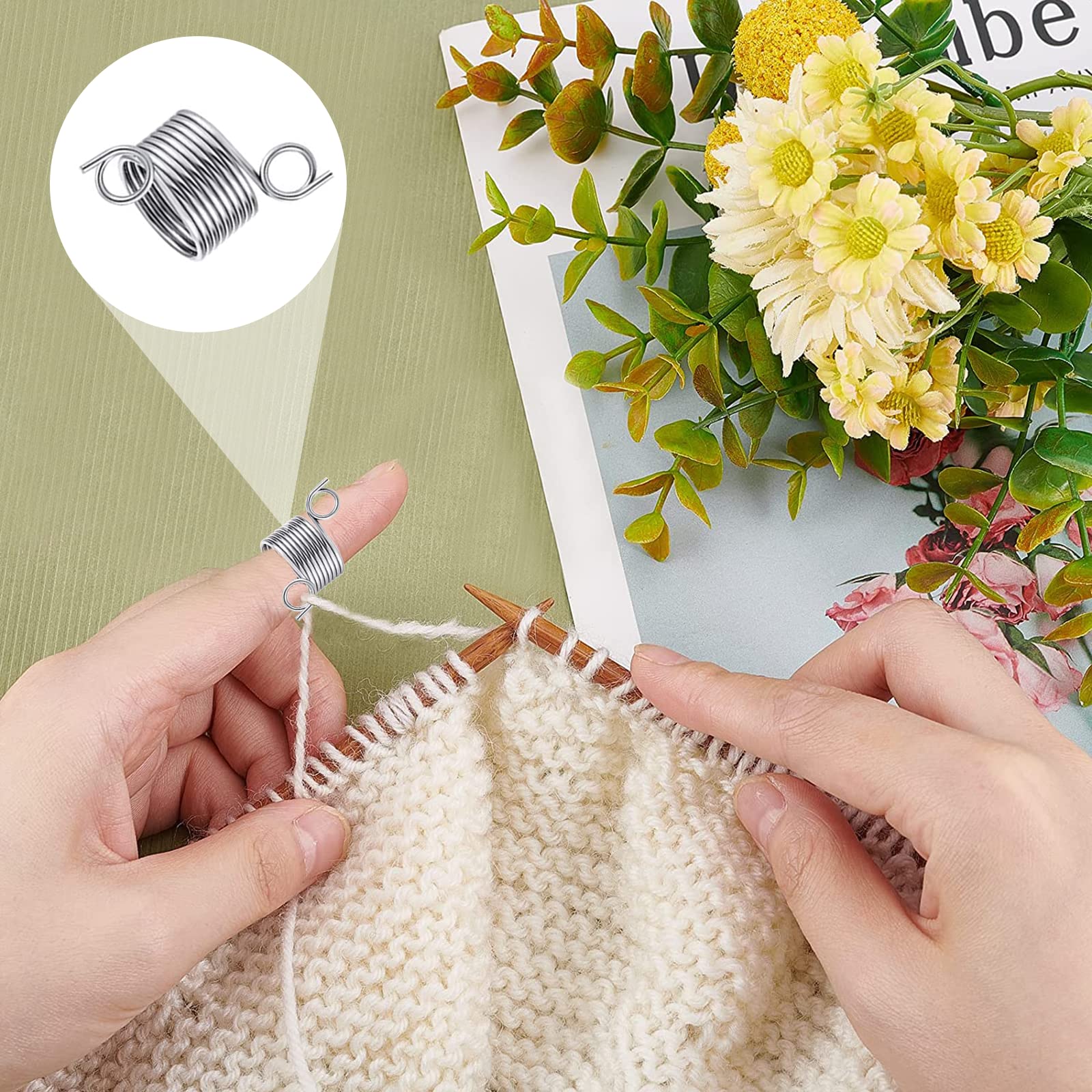 Anelli Per Uncinetto Regolabili - Set 4 Pezzi Con Design Animale Per Tensione Filo - Foto 7