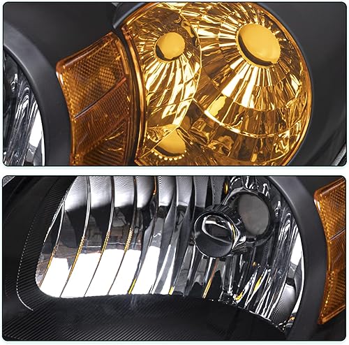 Miniatura 5 de Juego de montaje de faros compatibles con Chevy Cobalt 2005-2010Pontiac Pursuit 2005-2006Pontiac G5 2007-2010 lado del pasajero y del conductor