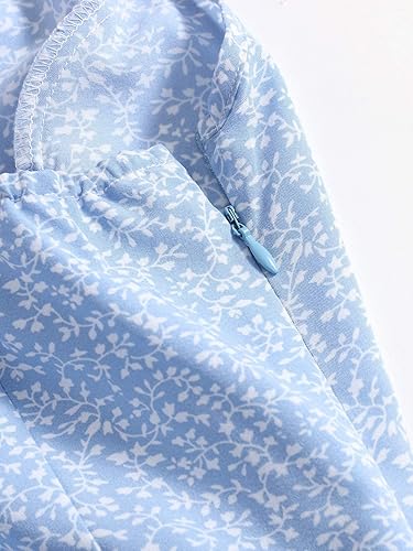 Miniatura 4 de Floerns Vestido corto acampanado de cintura alta para mujer