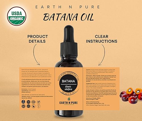Miniatura 2 de EARTH N PURE Aceite de Batana 50 ML (Pack de 1) Amarillo