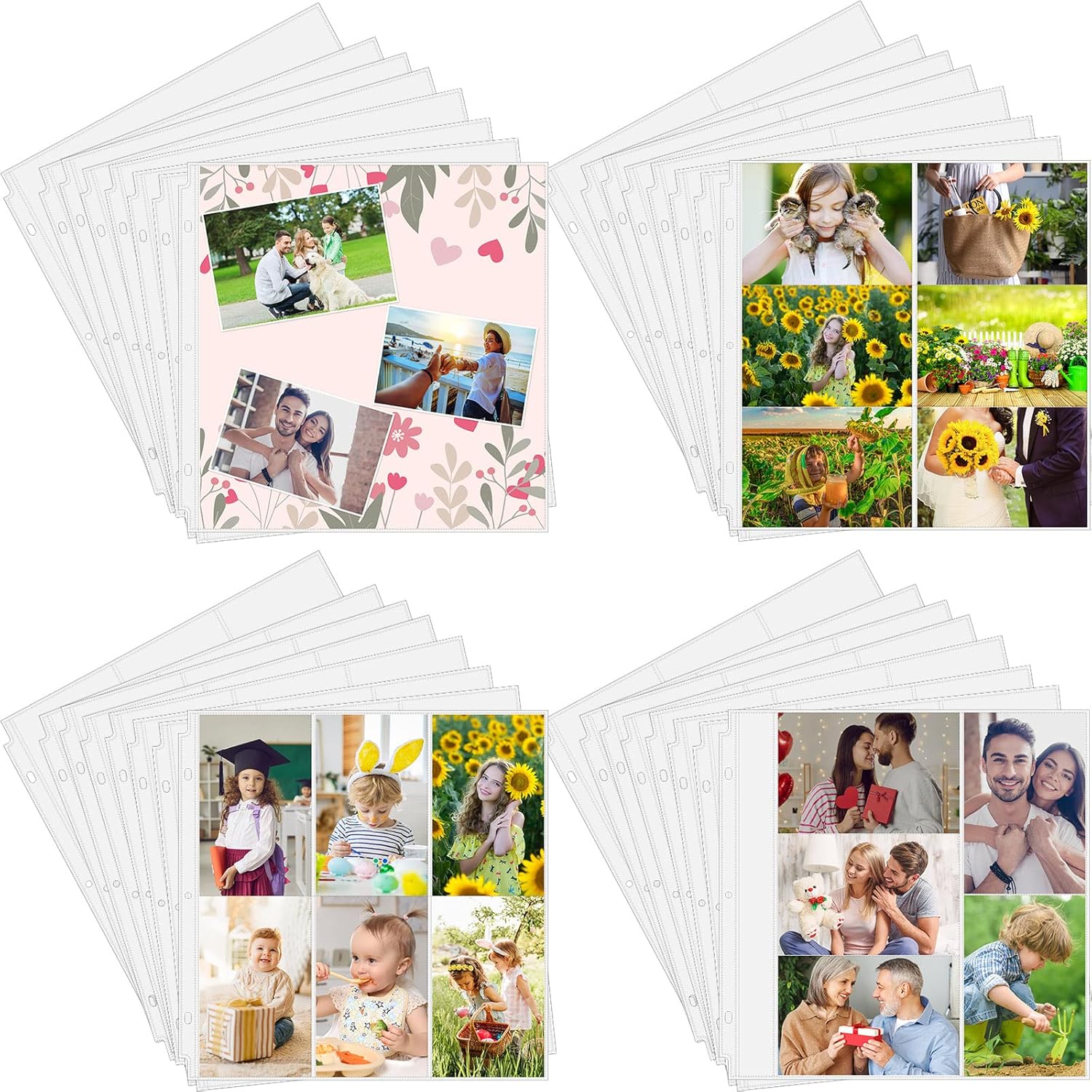 60 Pcs Graduation Scrapbook Refill Pages 12 x 12 Inches