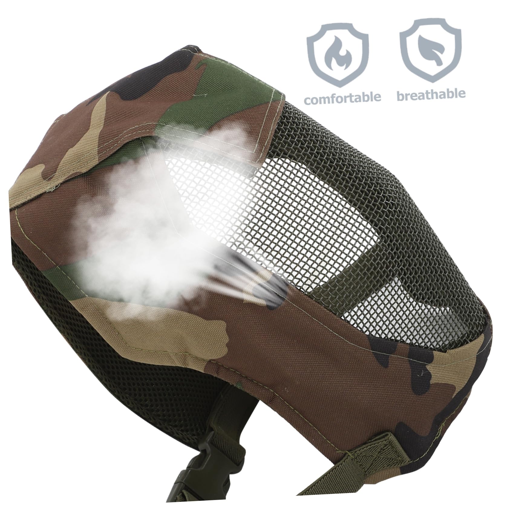 Verstellbare mit Atmungsaktivem Mesh Stil aus Stahlgewebe Vollgesichtsschutzmaske und Praktischem Fechten für Outdoor Sport und Wettkämpfe
