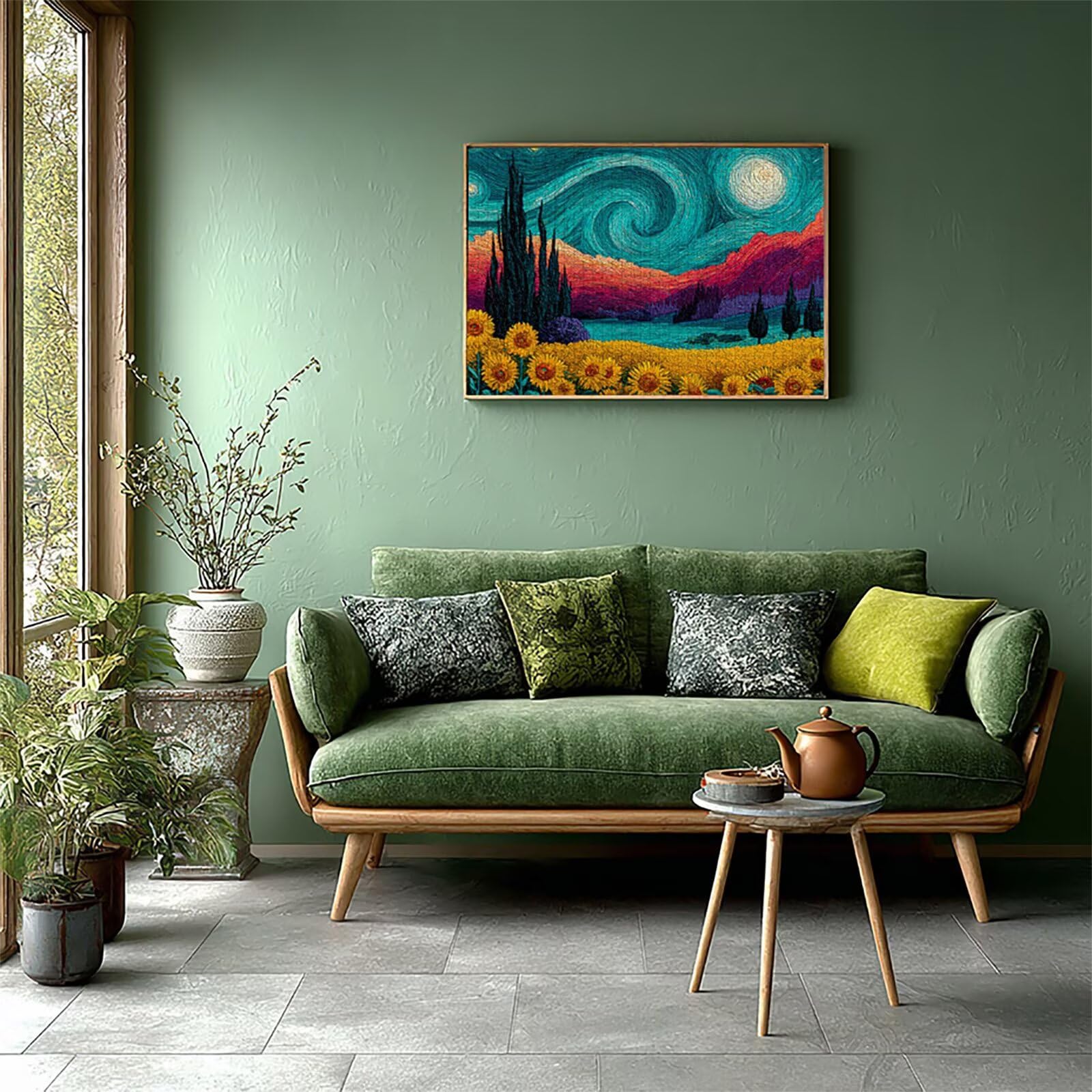 Gwieździste niebo Puzzle 3000 elementów dla dorosłych, abstrakcyjne drewniane puzzle 122 x 81 cm, dorośli gra edukacyjna z wykwintnym pudełkiem do pakowania, kolekcja relaksująca gra, dekoracja pokoju