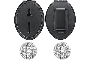 Police Badge Holder, 2 Pack for Maximum Security: Unbeatable Metal Clip and Chain Protection
