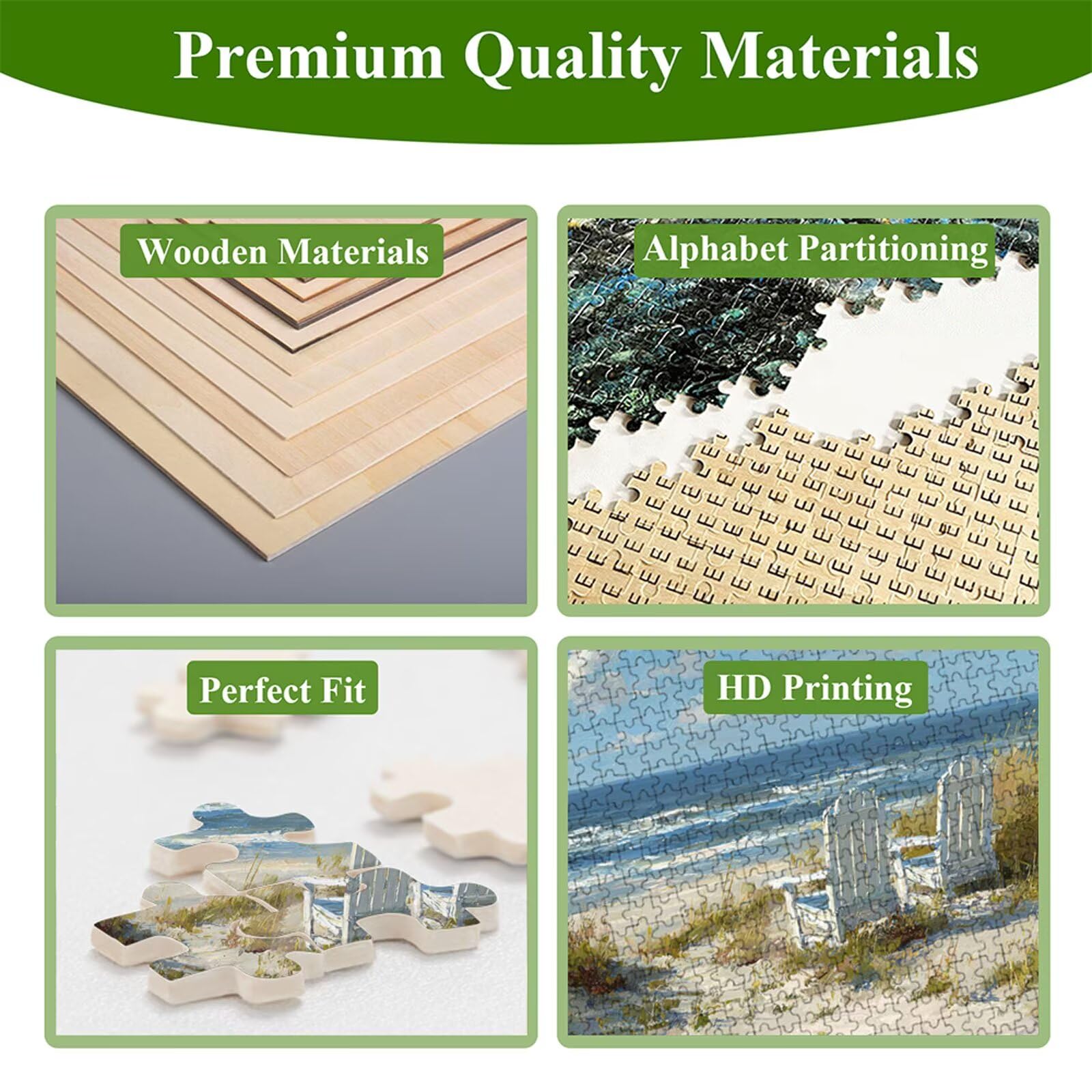 Puzzle Adulti - Oceano & Paesaggio - 2000 Pezzi Fabbricazione in Legno Robusto - Decorazione Murale con Poster - Prodotto Riservato ad Adulti e 14 Anni in Su (75x105cm) P3#435