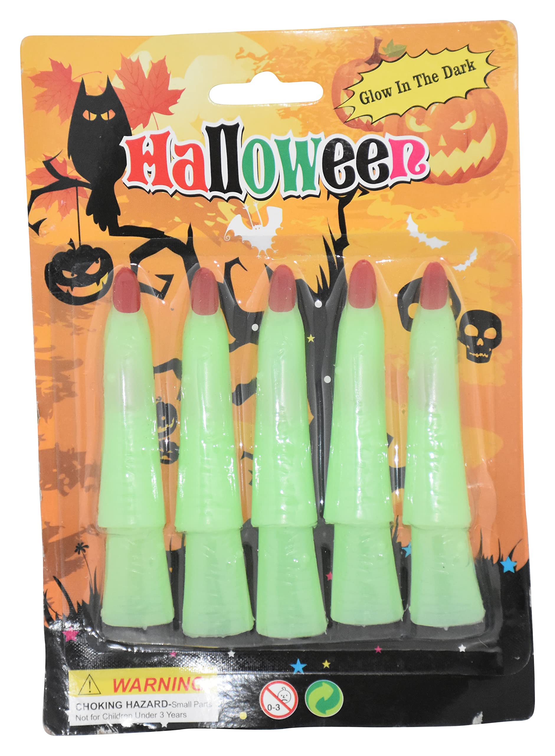 Jagmag® Haunted House Glow-in-The-Dark Witchs Fingers, Witch Costume Nails, Glow in Dak Witch Finger, Halloween Fingers for Halloween Costume, Halloween Dressup, Halloween Party Supply (B0BG4HT98Z) Amazon Price History, Amazon Price Tracker