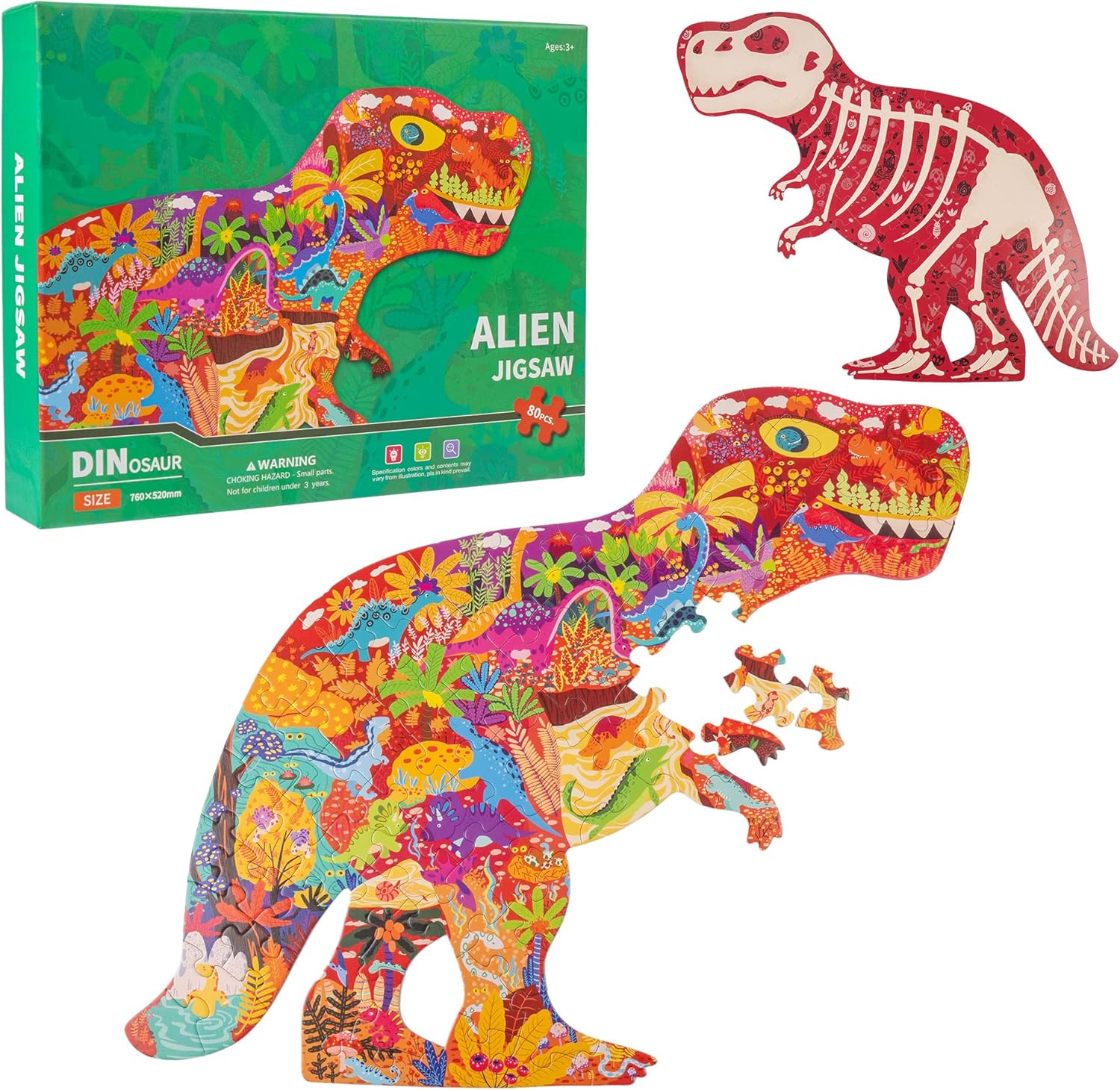 Dinosaur Jigsaw for Kids Ages 48, 810, and Adults