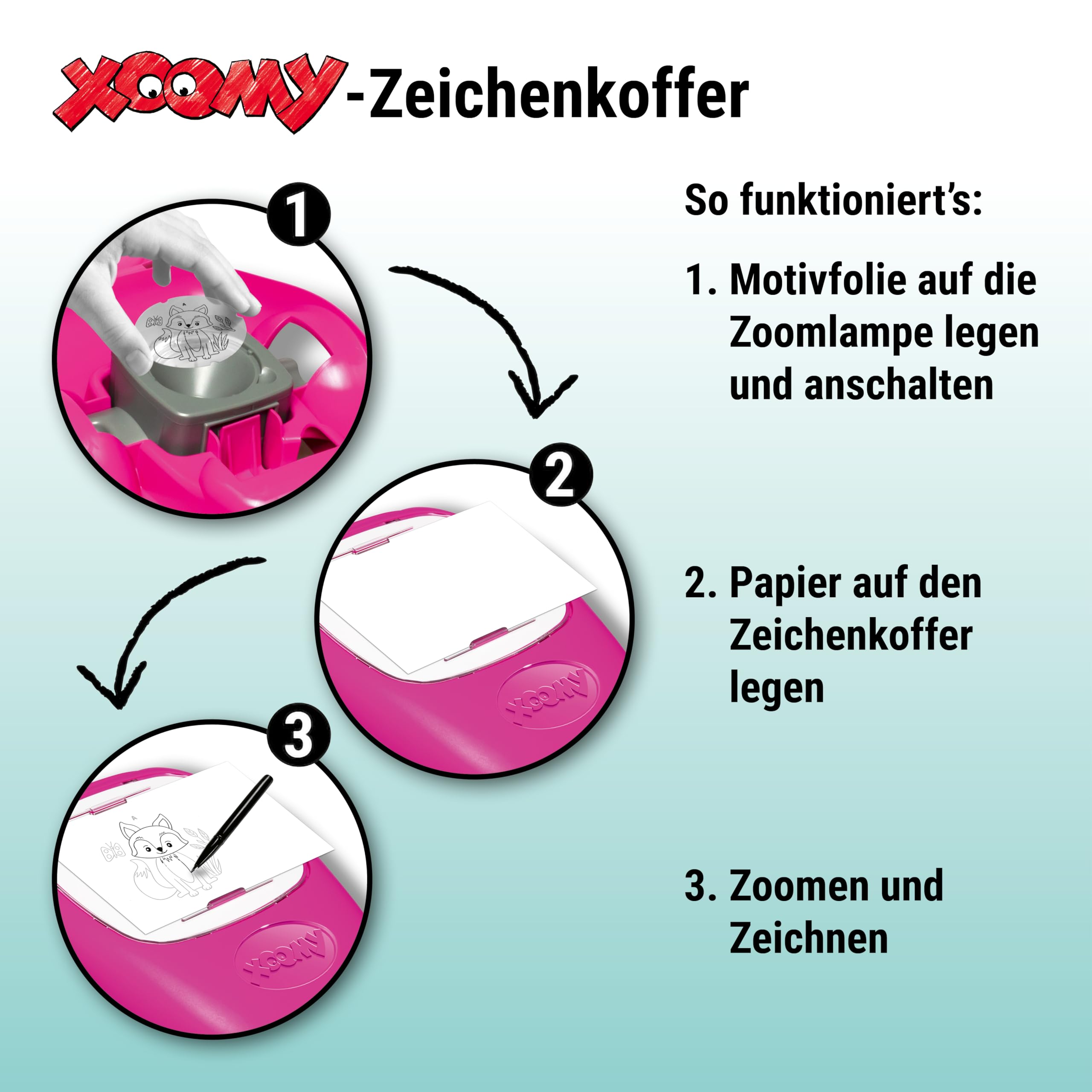 Ravensburger Xoomy Midi Magical Universe - Projektor zum Zeichnen toller Motive für Kinder ab 6 Jahren, kreatives Zeichnen und Malen für Mädchen und Jungen - 18146