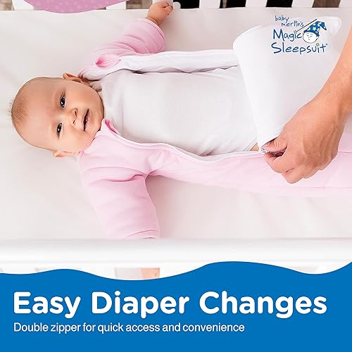 Miniatura 9 de Magic Sleepsuit Baby Merlin - Manta de transición 100% algodón para bebé, traje de dormir para bebé, cielo nocturno, 6-9 meses, azul marino