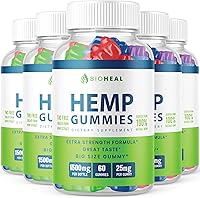 Vista 1 de BioHeal Gummies (5 unidades) - Fórmula oficial - Gomitas Bioheal con extracto de cáñamo, mezcla de cáñamo extra fuerte, gran sabor, gomita Bio Heal