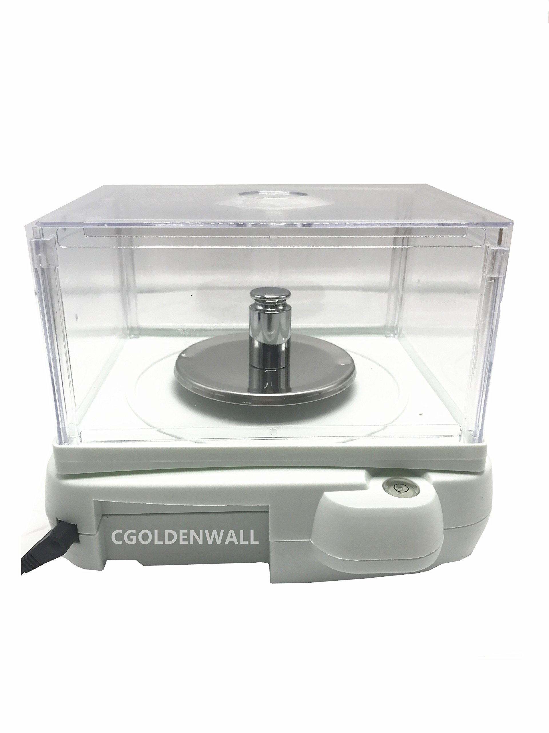 Báscula de precisión de 200g, 1mg, función de conteo de Blanco analítico de Laboratorio electrónico, Pantalla Digital Ideal para Laboratorio/Industrial (200g/0.001g)