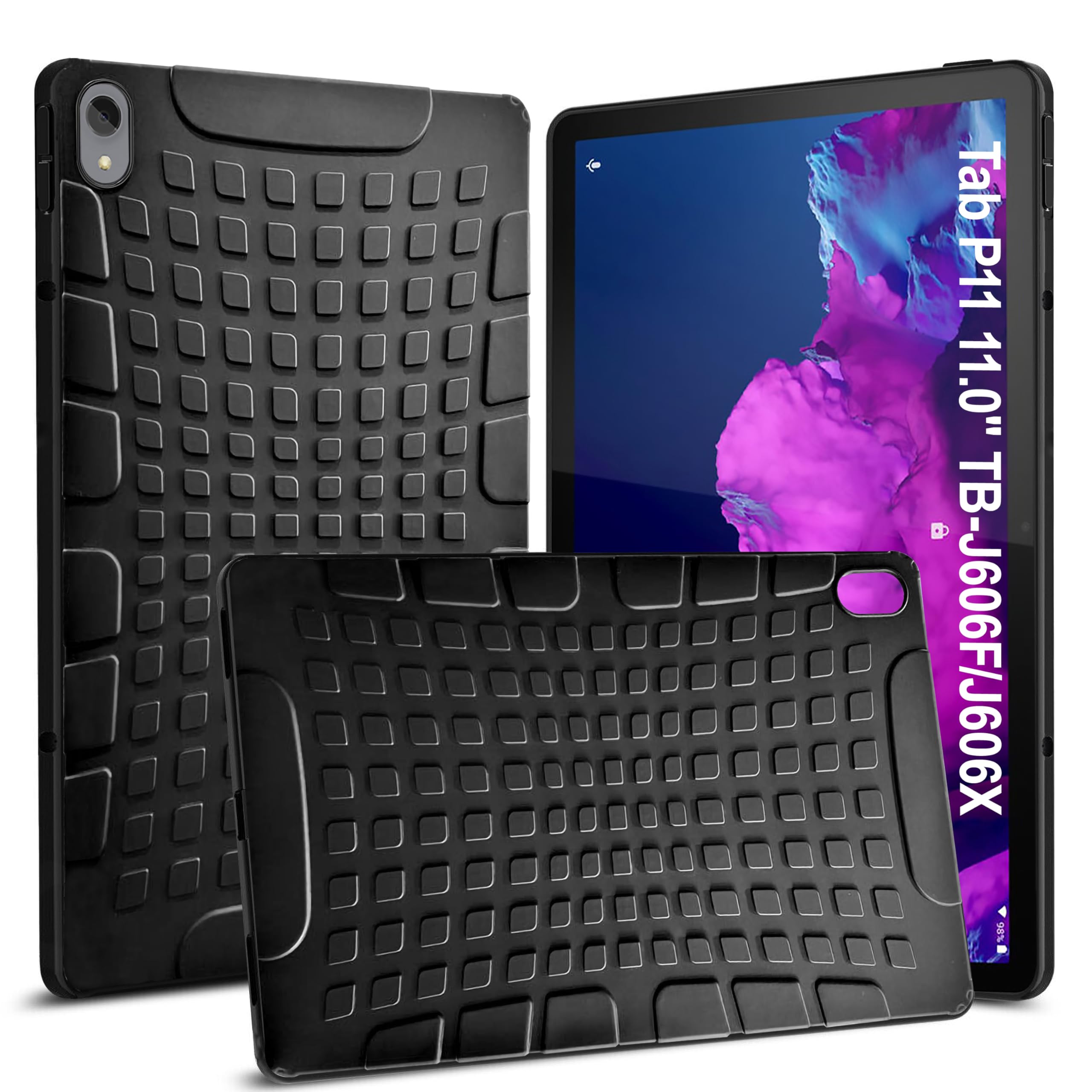 TGK Rugged Back Case Cover for Lenovo Tab P11 11.0 inch TB-J606F J606X (Black) (B0C2KF4ZNV) Amazon Price History, Amazon Price Tracker