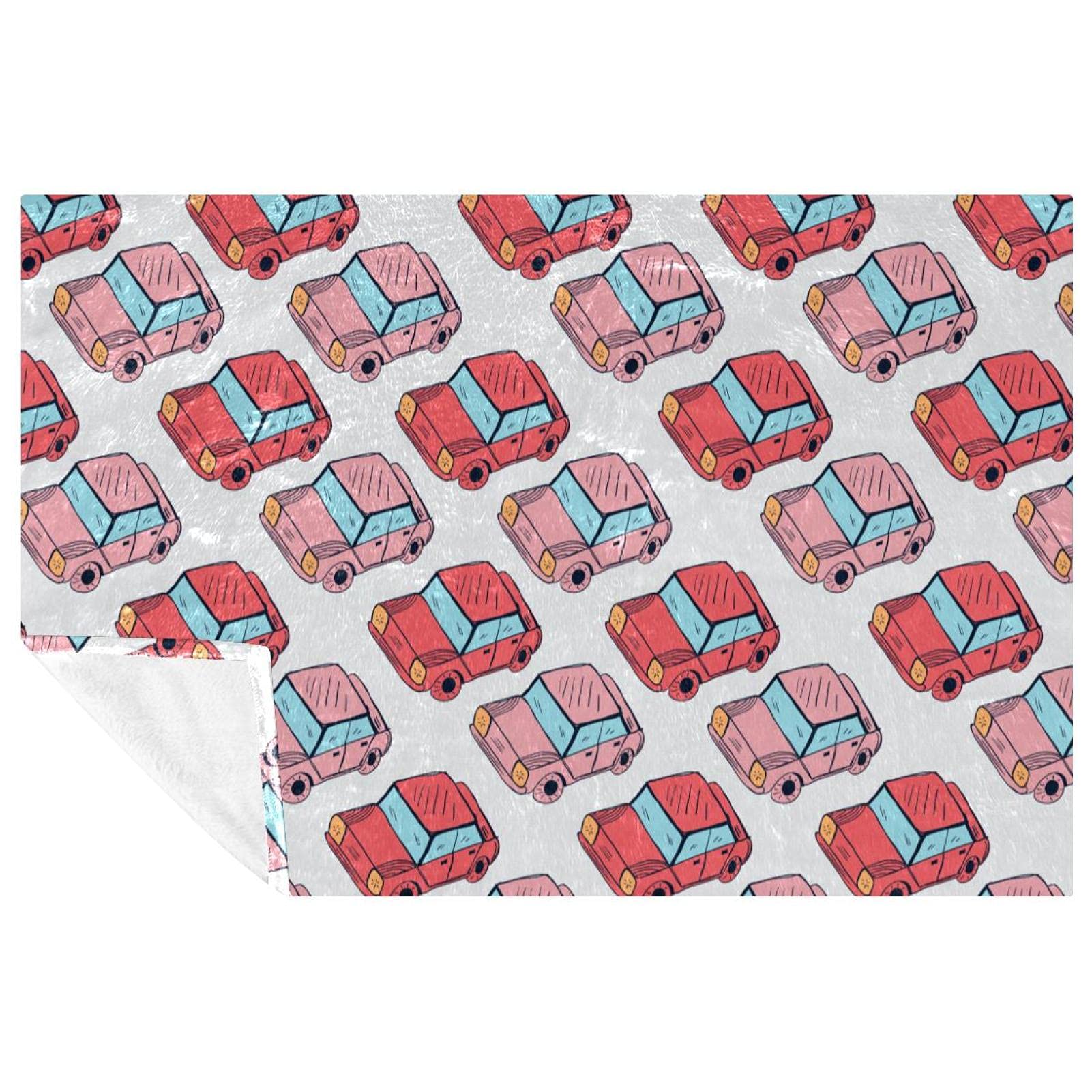 Plaid voiture vintage couverture chaude pour camping et pique-nique