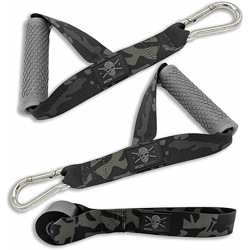 Resistance Band Handles - Cable Machine Handles Attachment and Door Anchor for Exercise Bands, Super Heavy Duty Accessory for Pull Up Assistance Bands, Workout Equipment & Home Gym