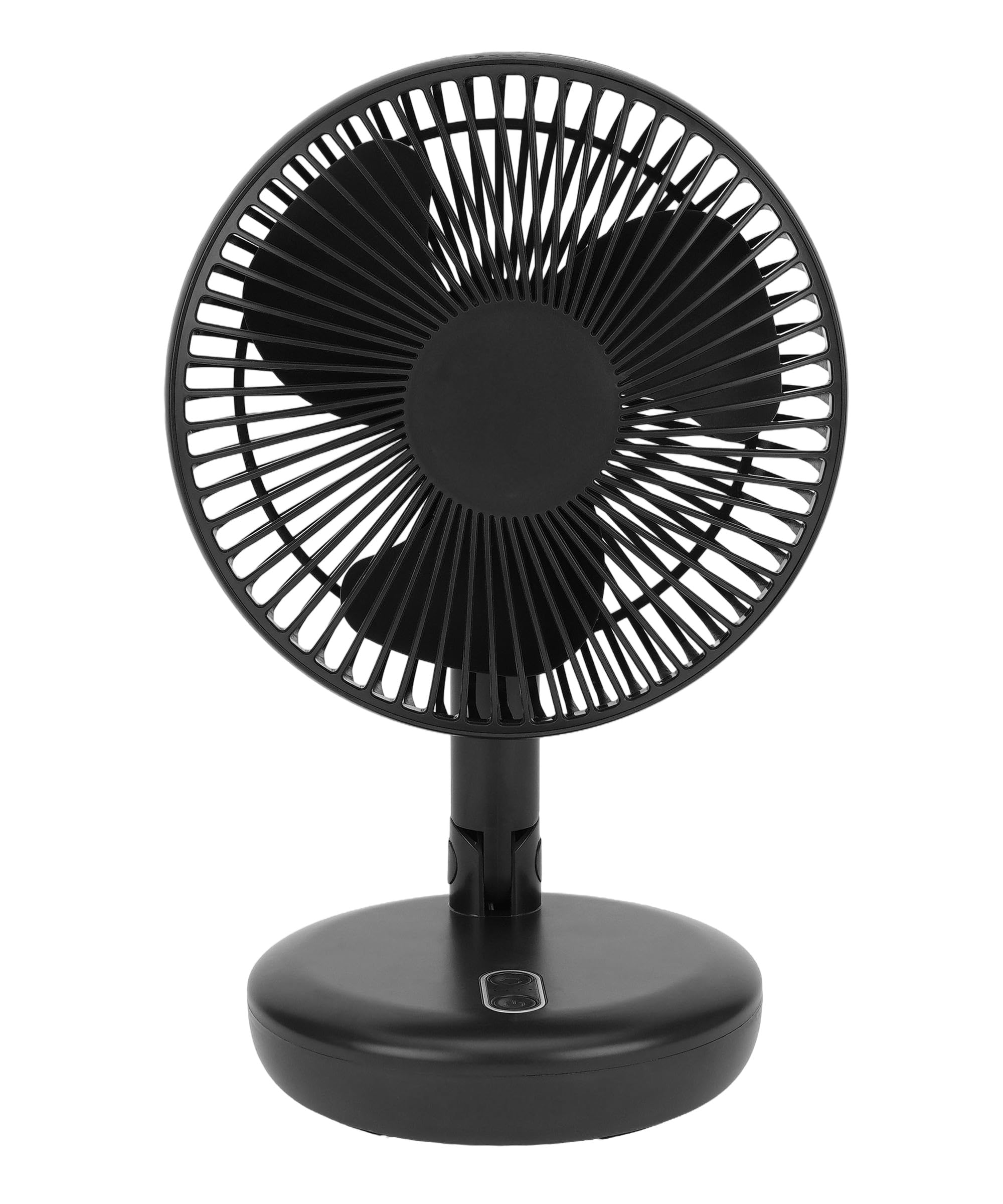 CRAFTIFY Usb Rechargeable Oscillating Base Led Light Wall-Mounted 5 Stars 140 Mm Silent Operation 3 Blade (Green)