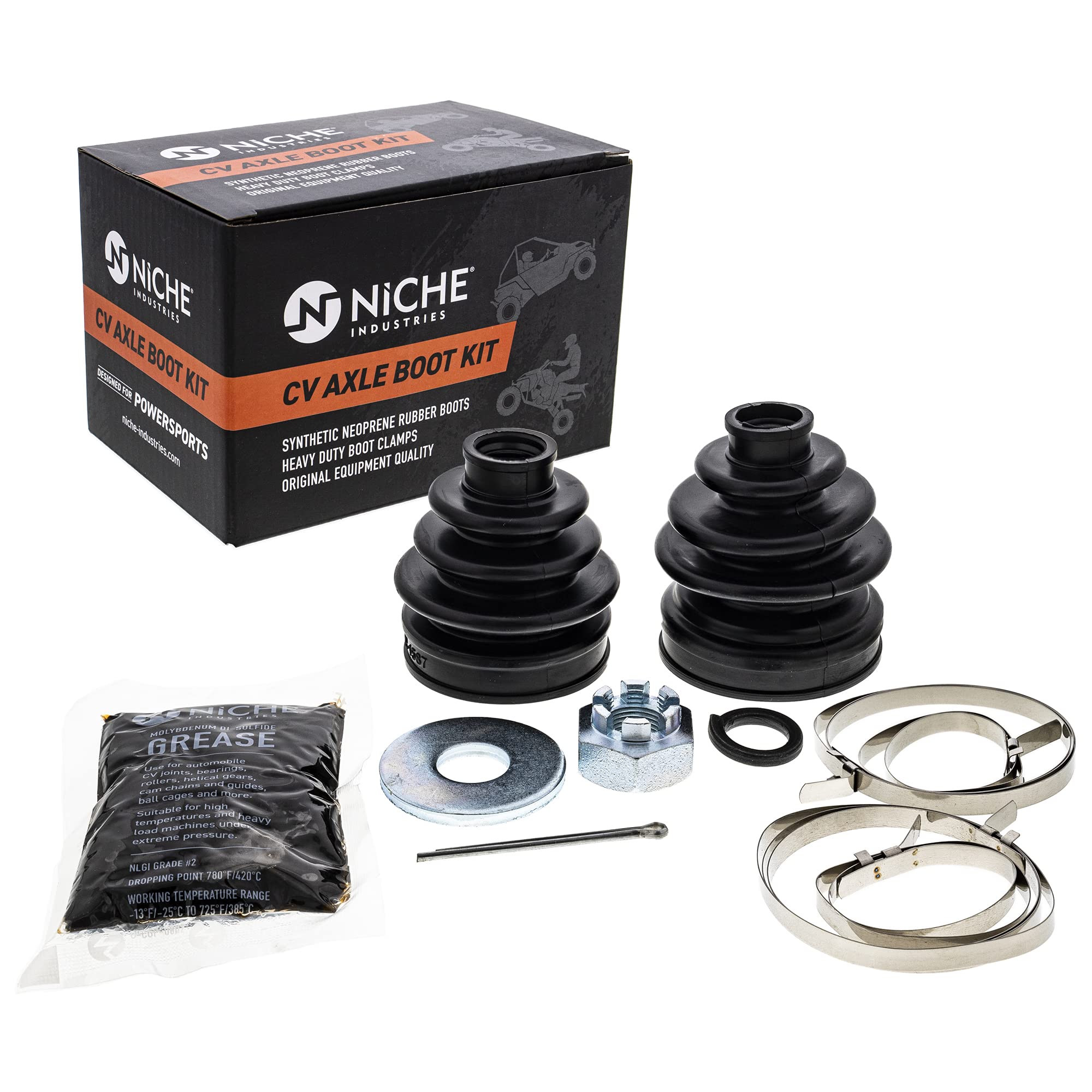 Amazon.com: NICHE Front CV Axle Boot Kit for Kawasaki 49006-0054