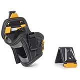 ClipTech Drill Holster - Compact Drill Holster with 5 Pockets and Loops&comma; Drill Bit Pocket and Carabiner Loops- &lpar;TB-CT-20-S&rpar;