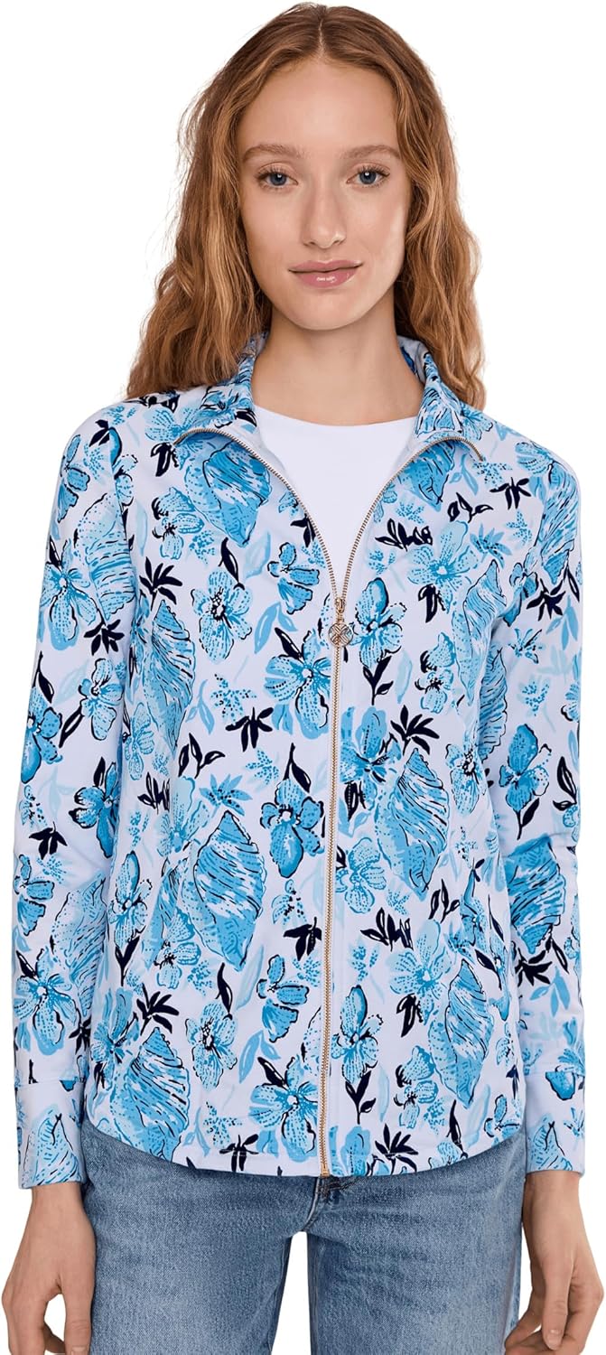 Lilly Pulitzer womens Leona Upf 50+ Zip-upSweatshirt