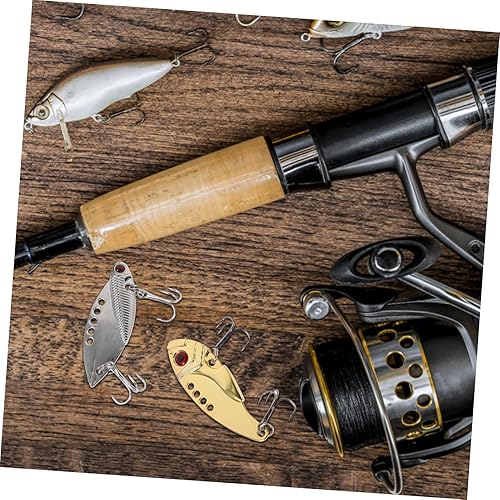 Miniatura 7 de LIOOBO 5 uds. Cebo de hoja dura para cebo de trucha cebo para pesca de lubina, señuelos de pesca de pesca de agua dulce de lubina, señuelos de pesca