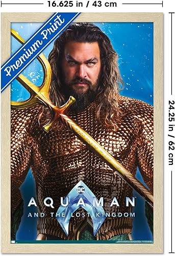 Miniatura 84 de Trends International DC Comics Movie Aquaman y el Reino Perdido - Póster de pared de Aquaman, 14.72 x 22.37 pulgadas, versión enmarcada en blanco