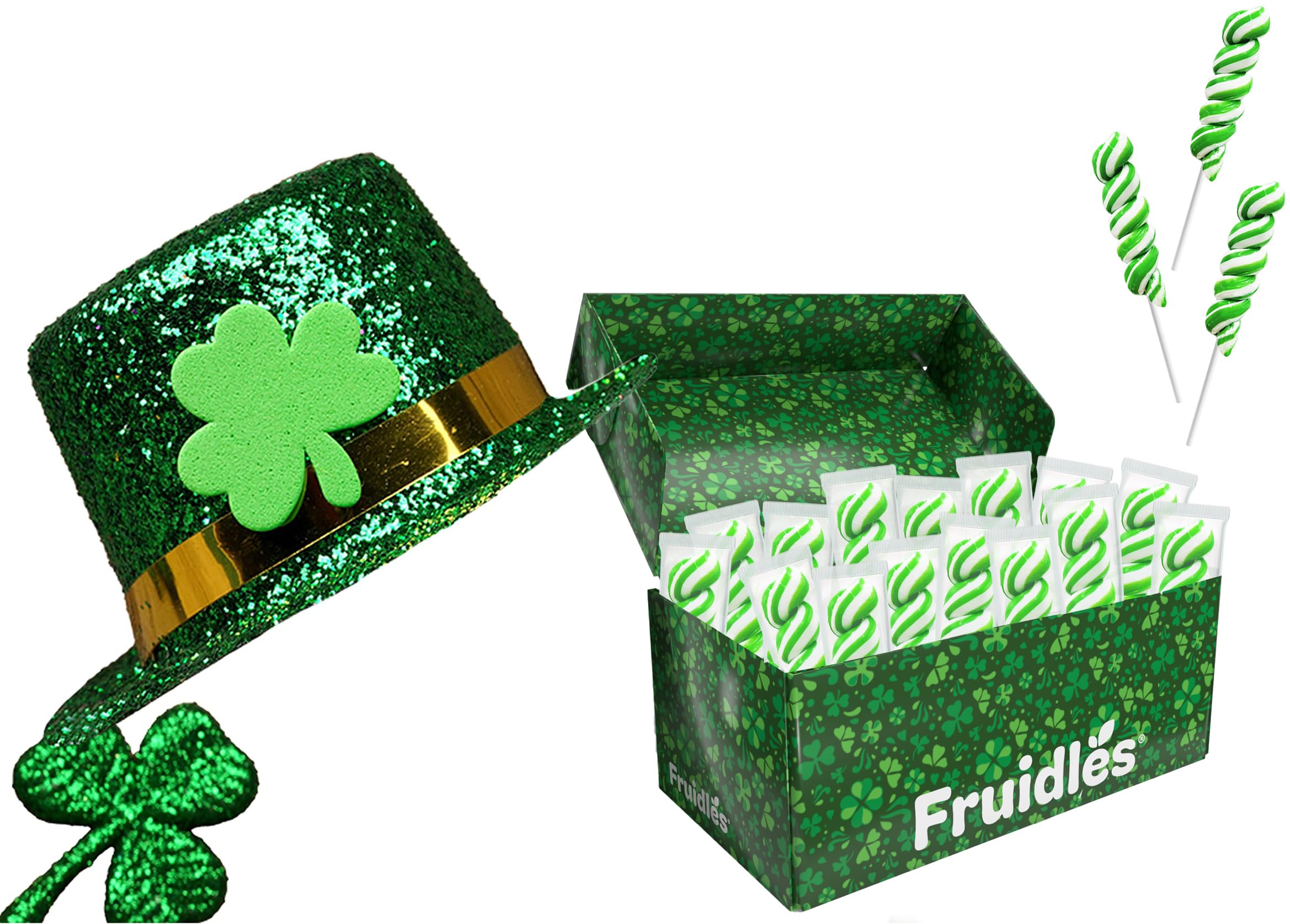 t. Patrick's Day Twist Lollipops, Party Favor Box, Individually Wrapped (12-Pack)