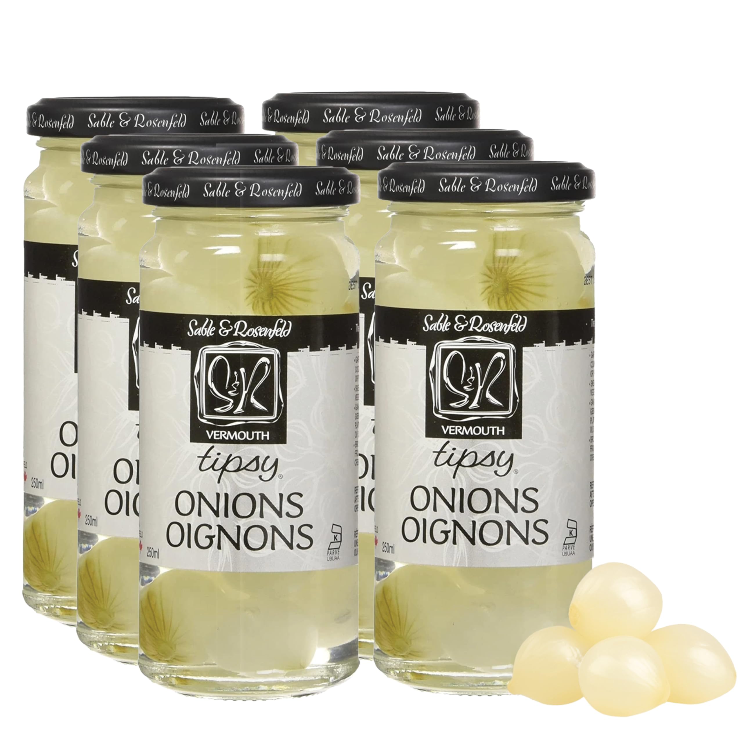 Amazon.com : Sable & Rosenfeld Vermouth Tipsy Onions, 5 oz (Pack