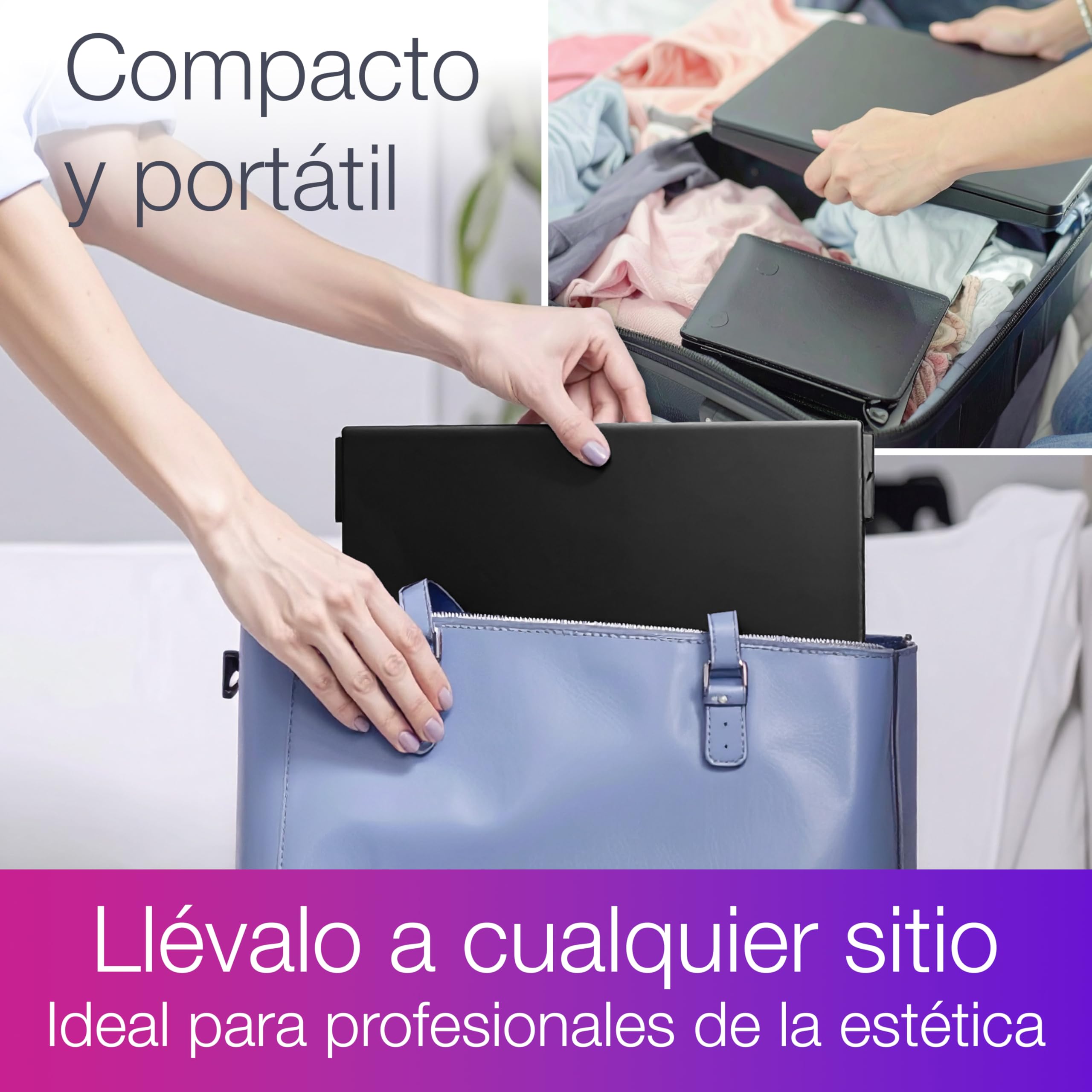 ESPEJO 360 Triple Plegable. Vista frontal, lateral, trasera. Ideal para cortarse el pelo solo, maquillar, afeitar. Portátil, sin instalación. Ganchos telescópicos. Uso personal o profesional (1)