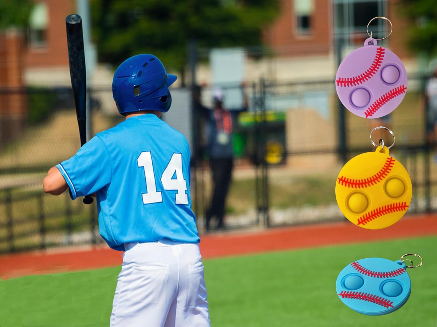 20 Packs Bulk Mini Sport Baseball fidgets Toys for Kids Children Classroom Students Gifts Prize from Teacher,Birthday Party Bubble Favors