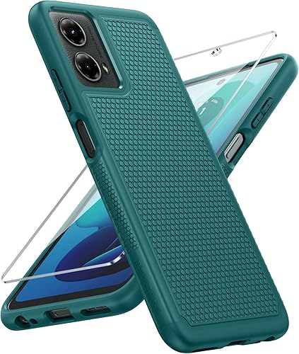 Miniatura 26 de FNTCASE Funda para Motorola Moto G-Power-5G-2024: funda protectora de doble capa resistente para teléfono celular a prueba de golpes con parte