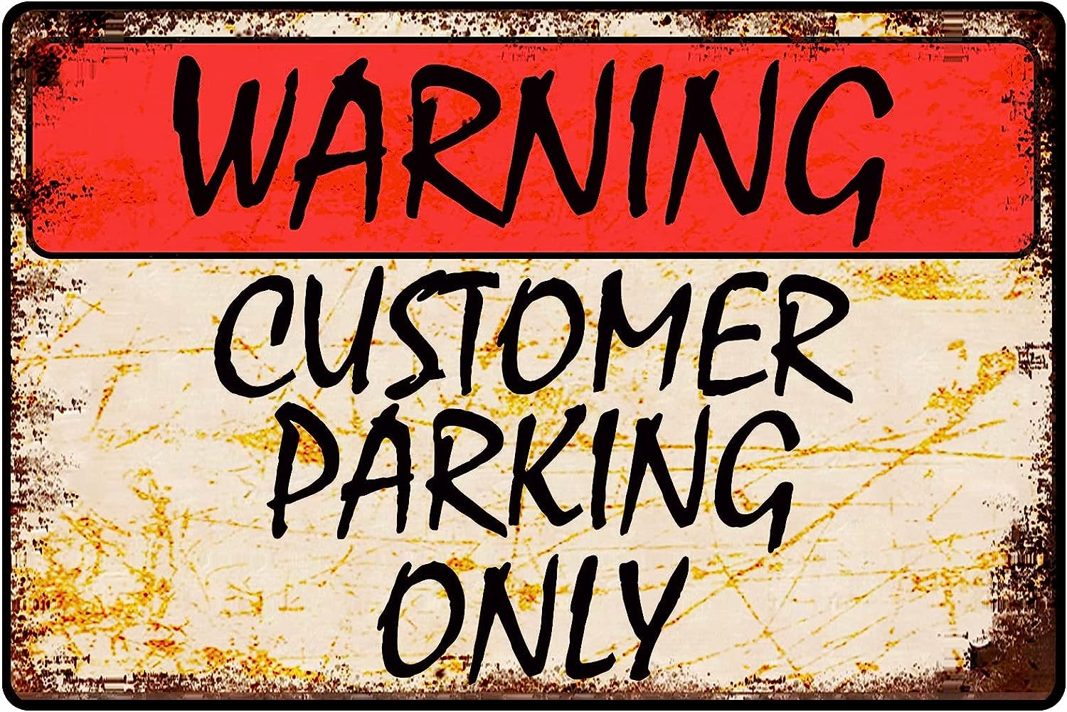 Anceky Customer Parking Only Warning Sign For Parking Lots Road Sign Business for Market Office Building Outdoor Use 12x16 inch