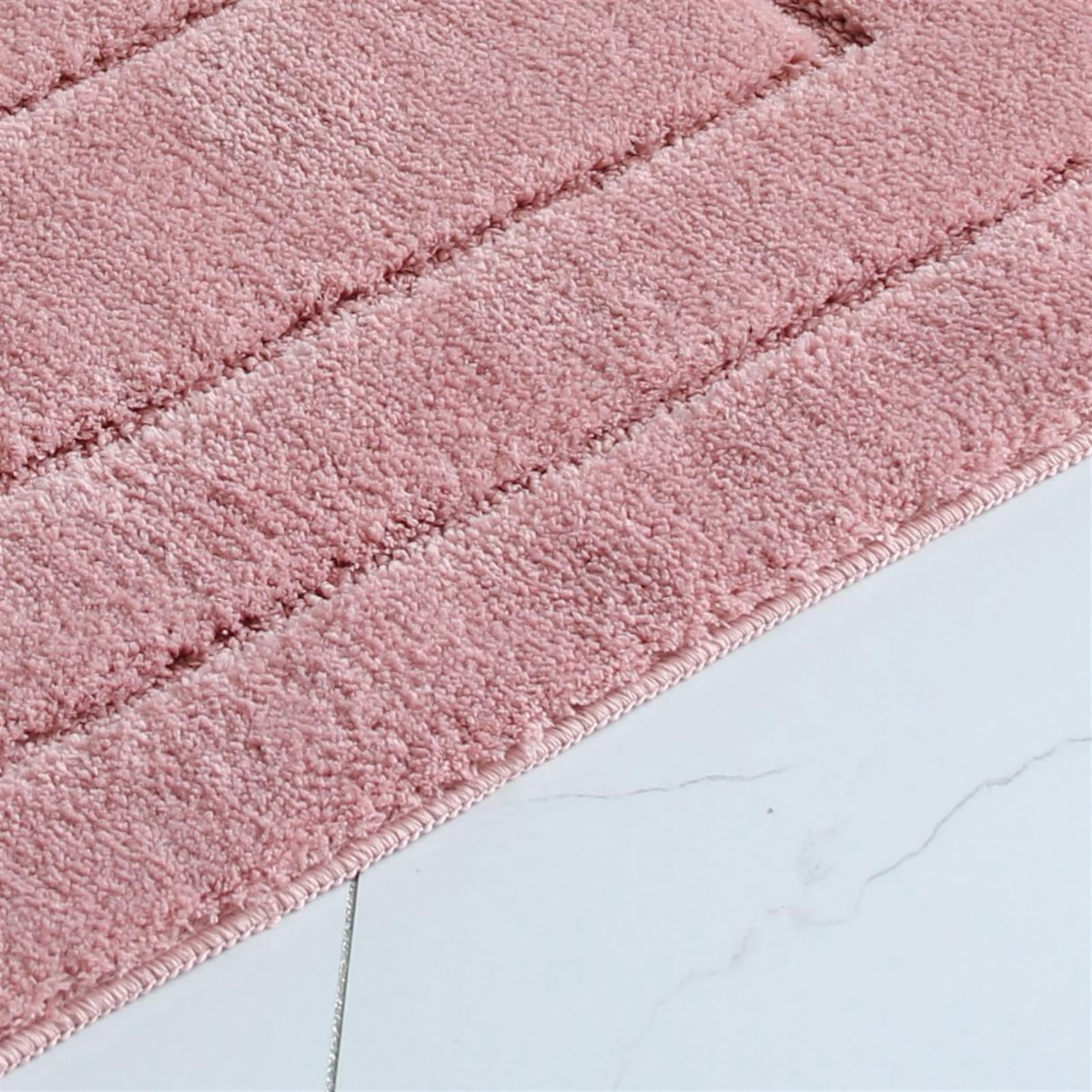 Lifup Badezimmer-Teppichset, 2-teilig rutschfeste, weiche & daugstarke Mikrofaser-Badematten + U-förmiger Toilettenvorleger, waschbar & schnelltrocknend Grau 50 x 80 cm + 40 x 50 cm