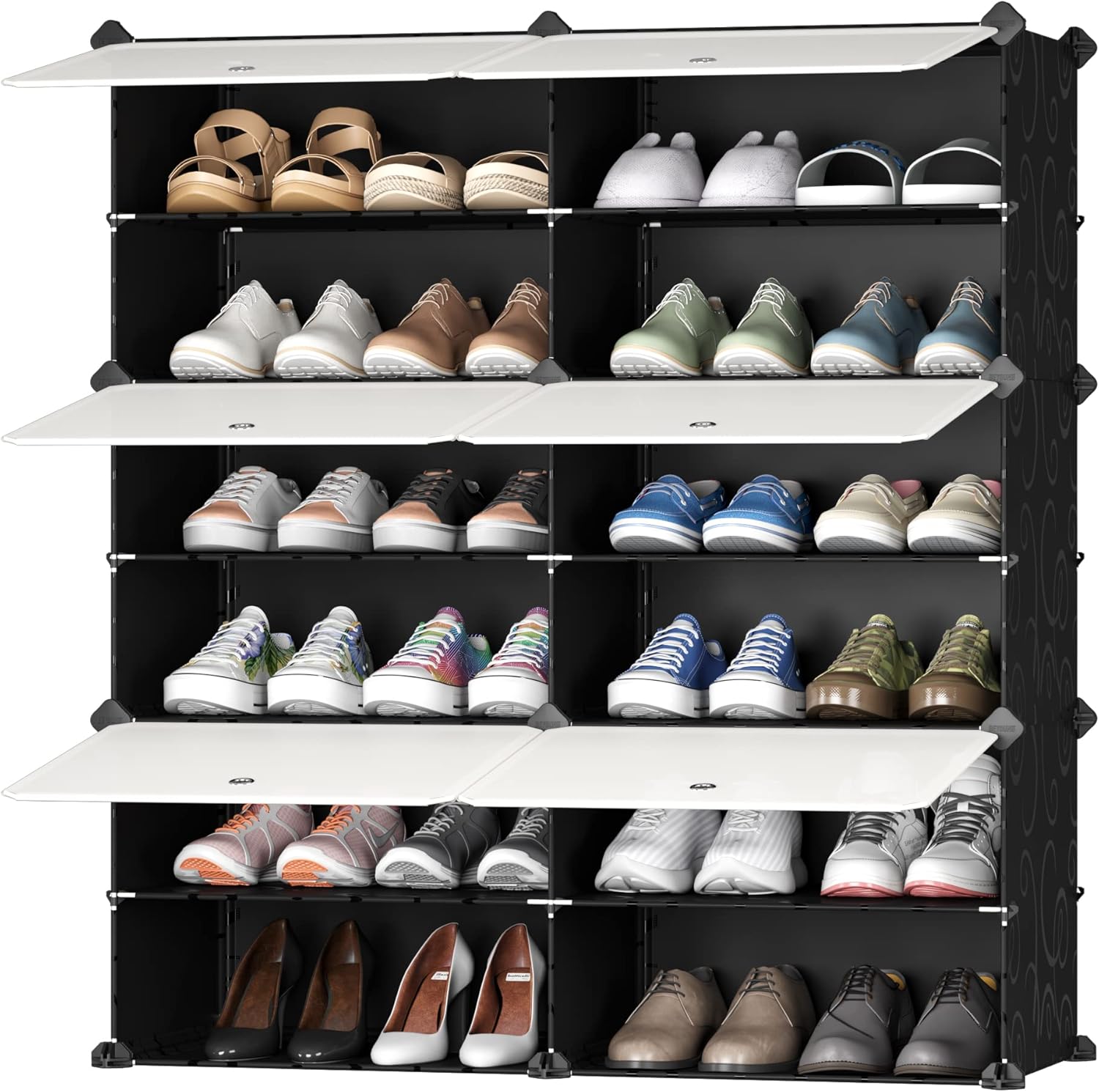 JOISCOPE Shoe Storage, 2 x 6 Tier Cube Storage Unit Shoe Rack Organizer