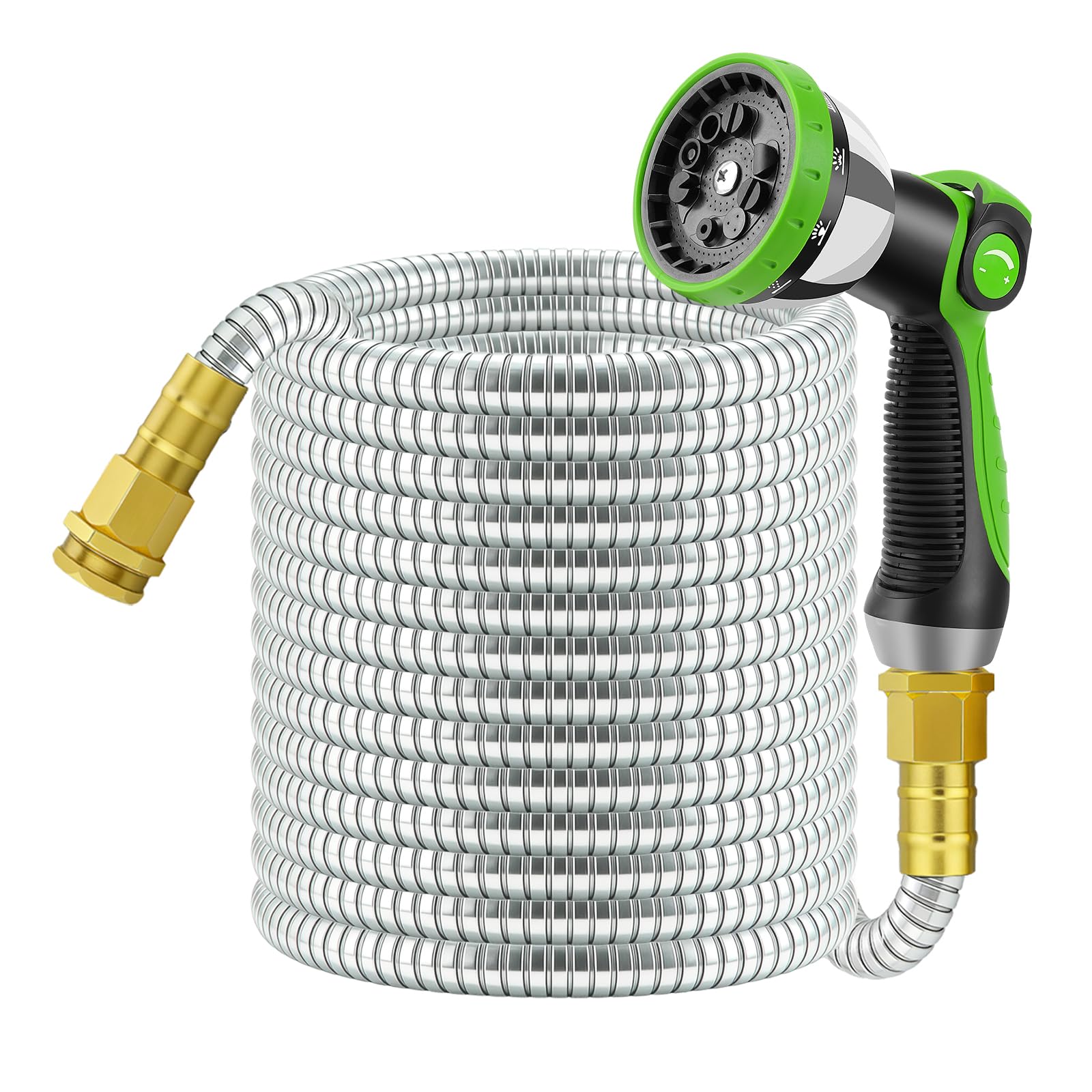 FLOERXIS 50 FT Stainless Steel Garden Hose