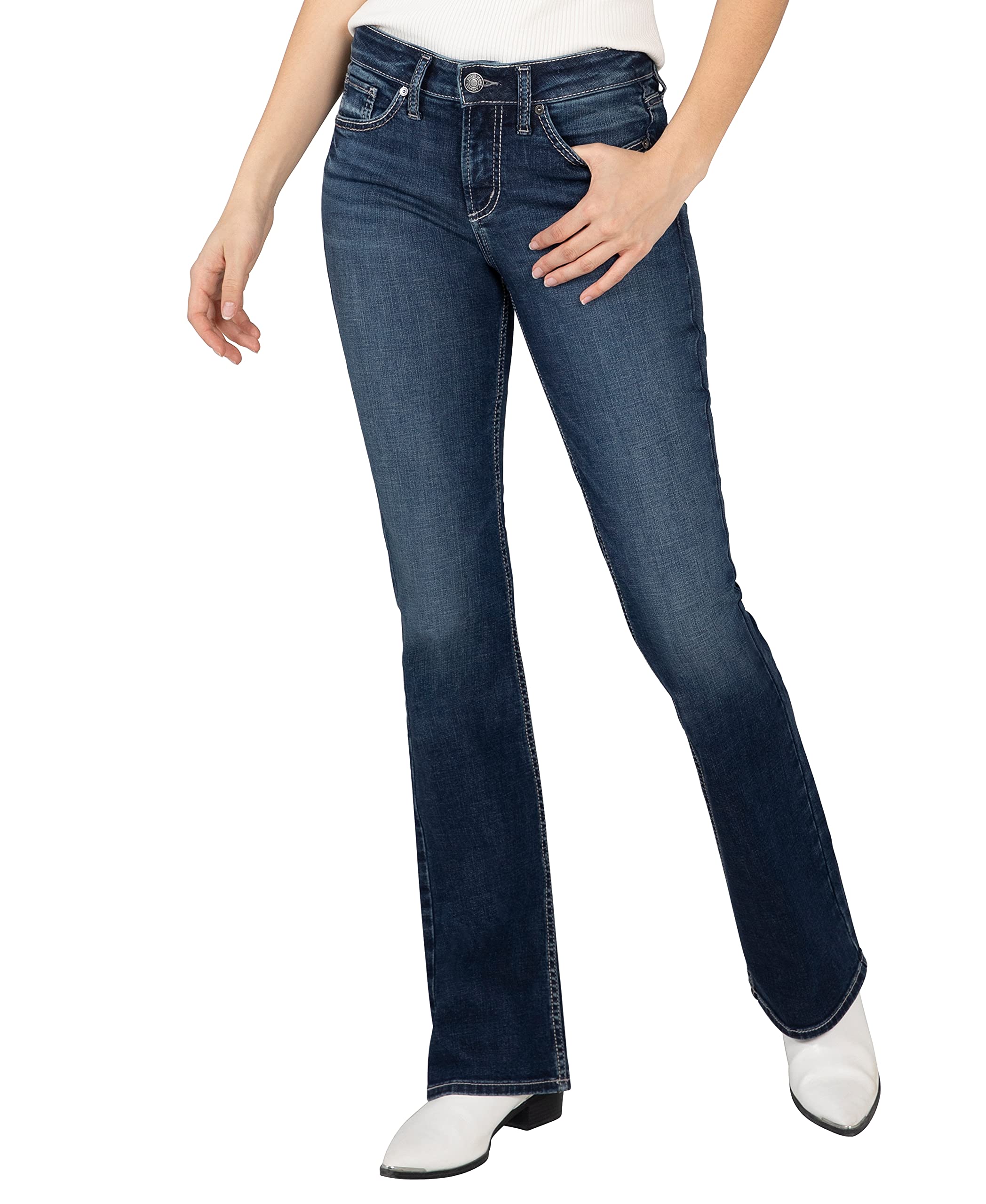 Silver Jeans Co. Womens Suki Mid Rise Bootcut Jeans - LegacyJeans