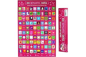 Yobro 100 Dates Premium Scratch Off Poster: Unleash a Universe of Exciting Date Nights