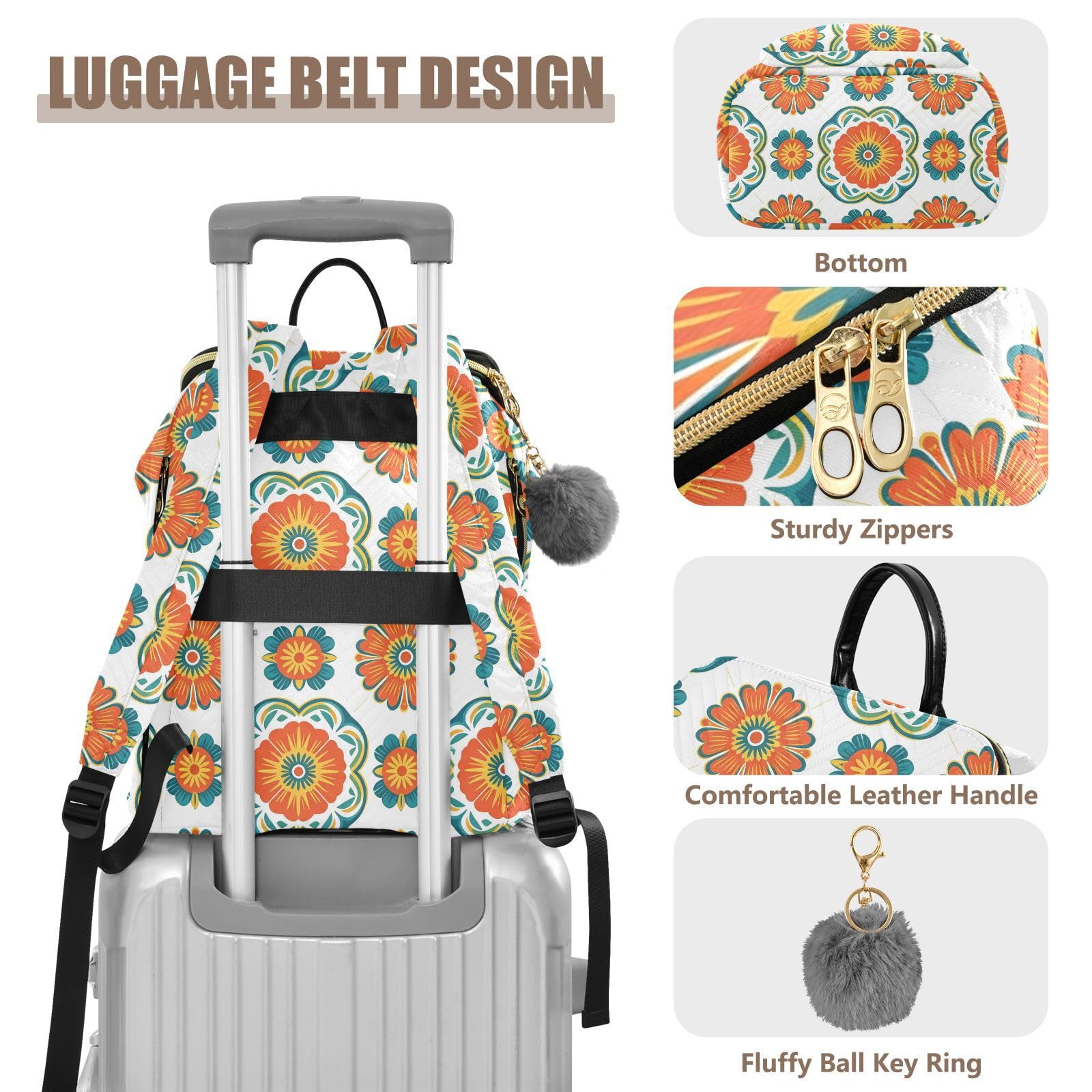 15L moda zaino borsa per le donne Trendy robusto portatile Carry Bag
